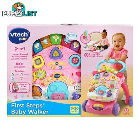 Vtech - Baby First Steps Baby Walker Pink Tn80505653003 - 3417765056536