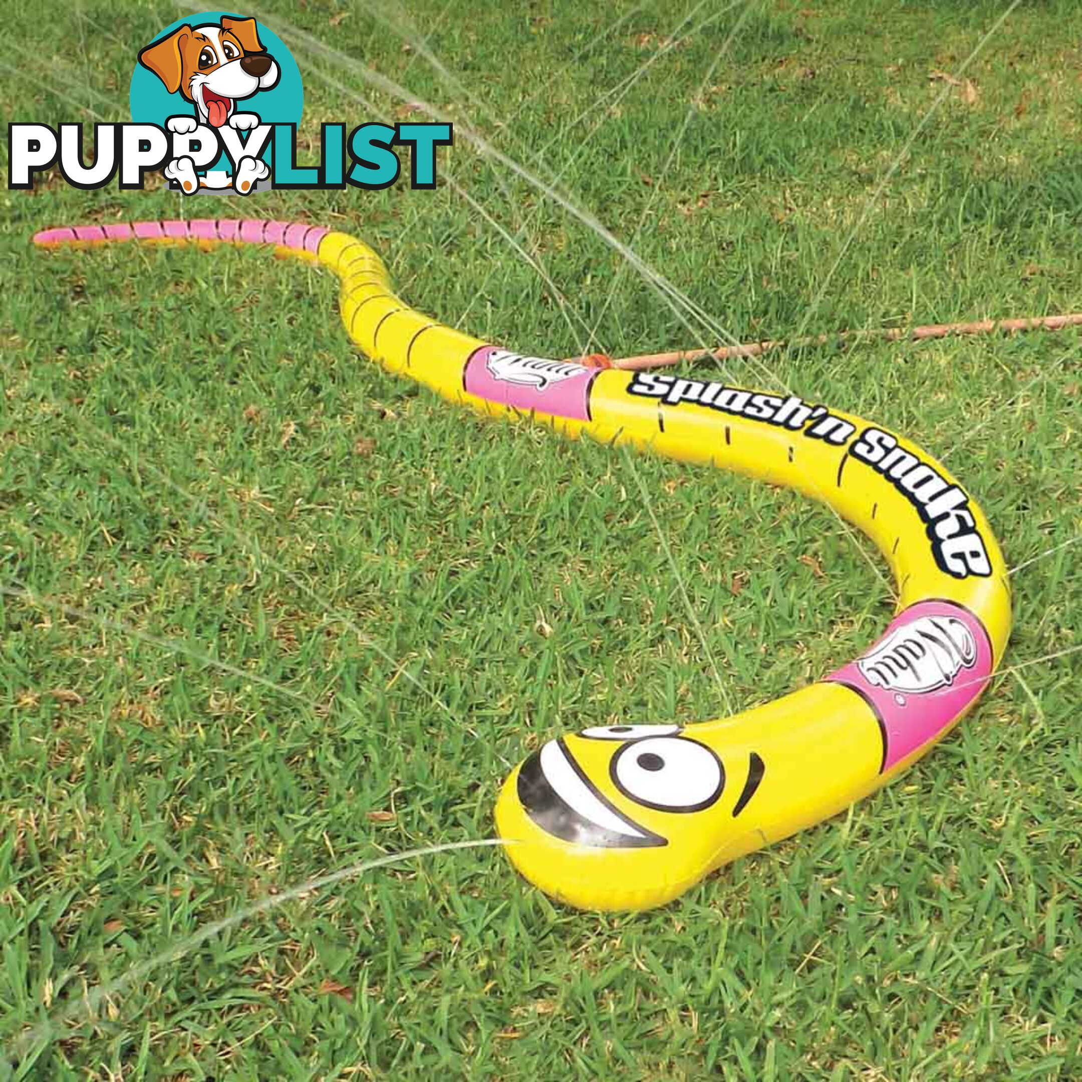 Wahu - Splash N Snake 4 Meter Long Inflatable Water Sprinkler Assorted Colours Cn600846 - 9320832008465