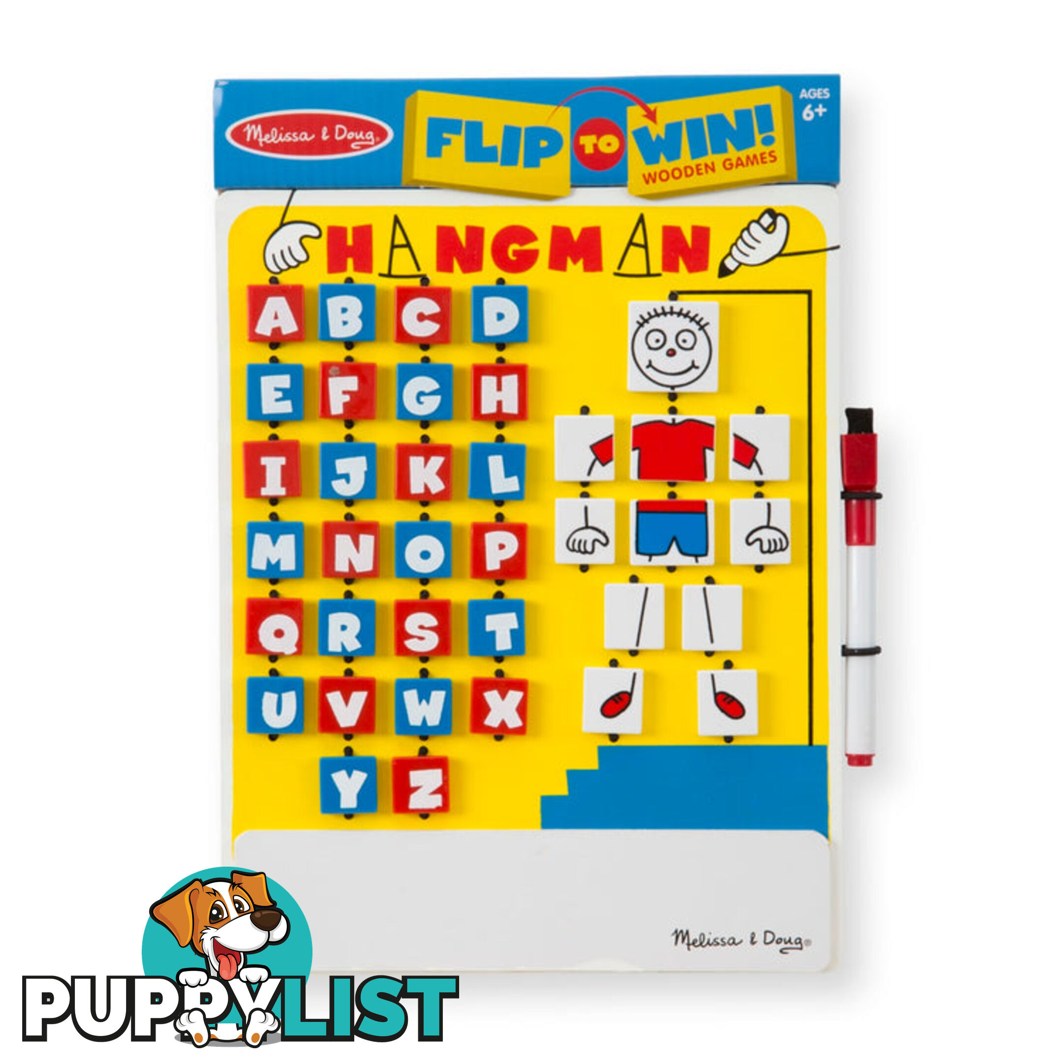 Melissa & Doug - Flip-to-win Hangman Travel Game - Mdmnd2095 - 000772020954