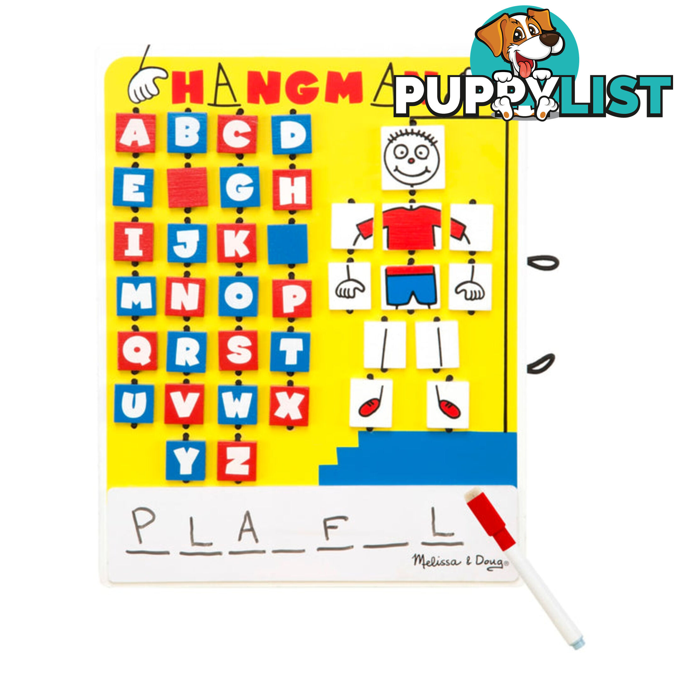 Melissa & Doug - Flip-to-win Hangman Travel Game - Mdmnd2095 - 000772020954