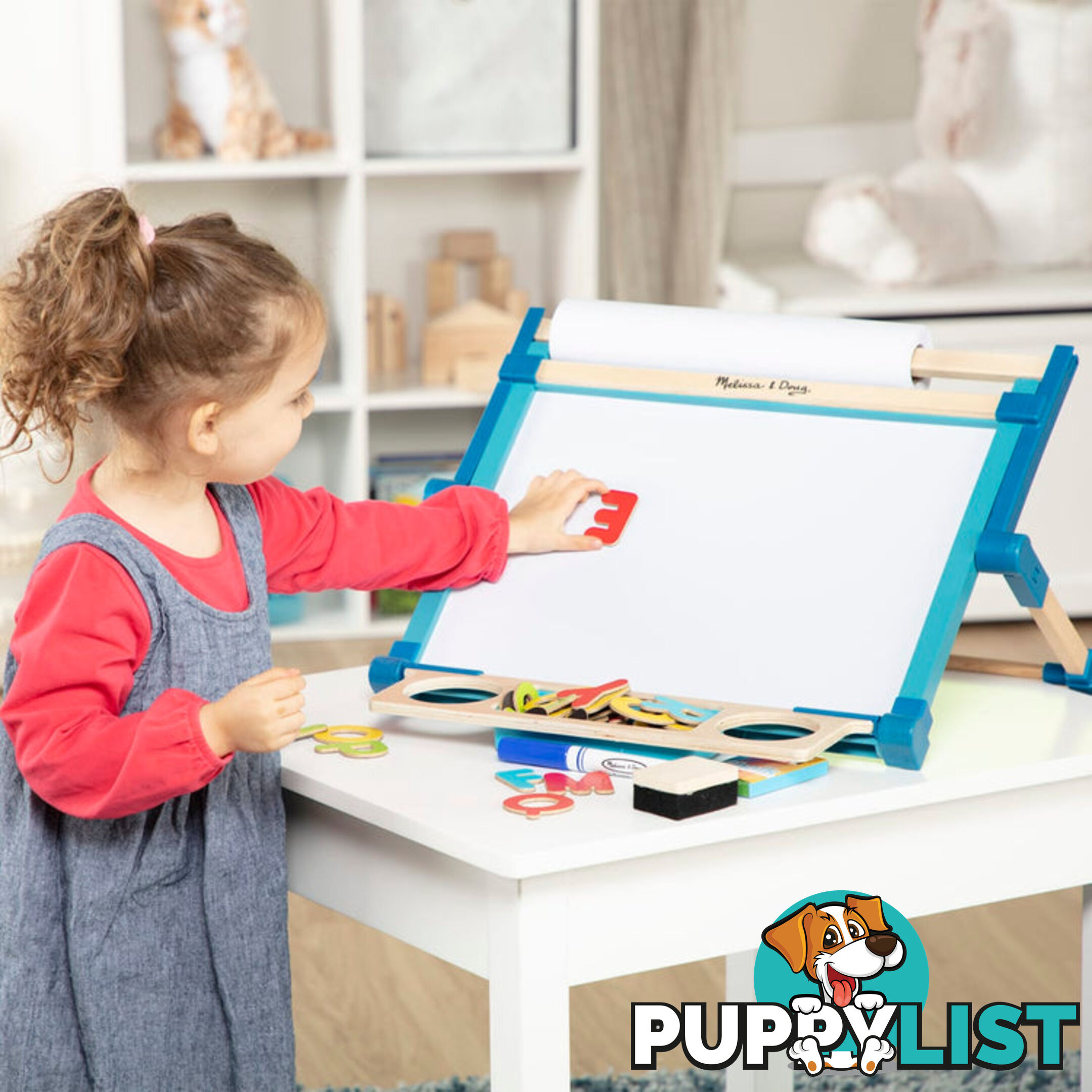 Melissa & Doug - Deluxe Double-sided Tabletop Easel - Mdmnd2790 - 000772027908