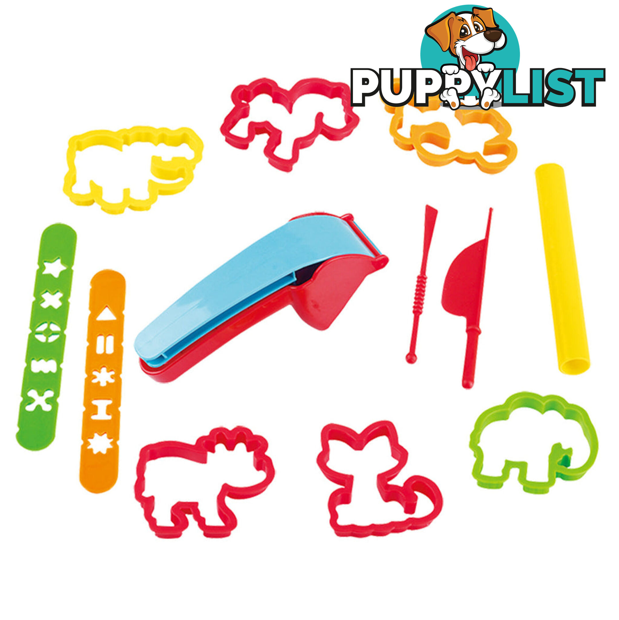 Playgo Toys Ent. Ltd. Animal Dough Tool Pack Assorted Styles - Art65986 - 4892401849052