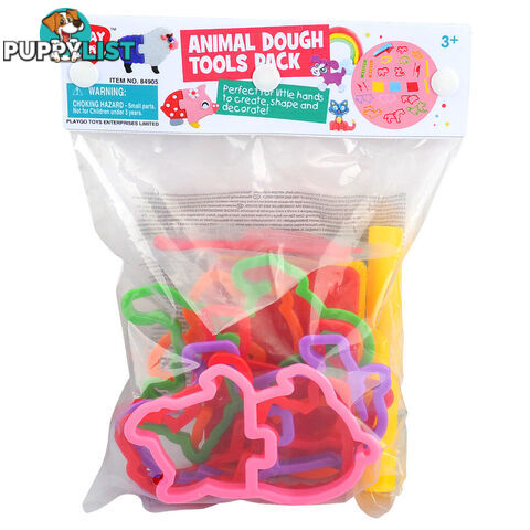 Playgo Toys Ent. Ltd. Animal Dough Tool Pack Assorted Styles - Art65986 - 4892401849052