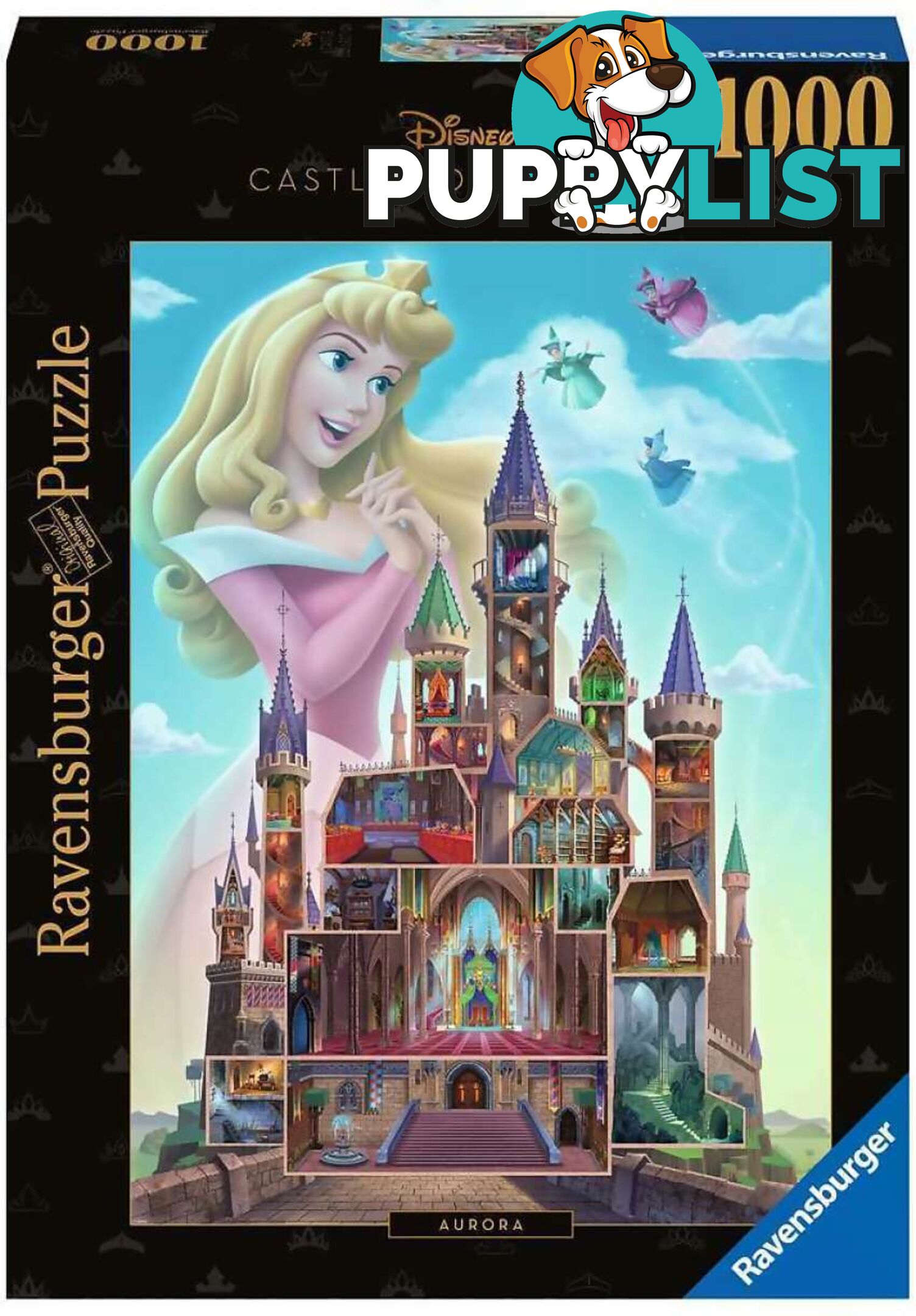 Ravensburger - Disney Castles Aurora Jigsaw Puzzle 1000pc - Mdrb17338 - 4005556173389