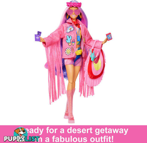 Barbie -travel Barbie Doll With Desert Fashion Barbie Extra Fly - Mattel - Mahpb15 - 194735154180