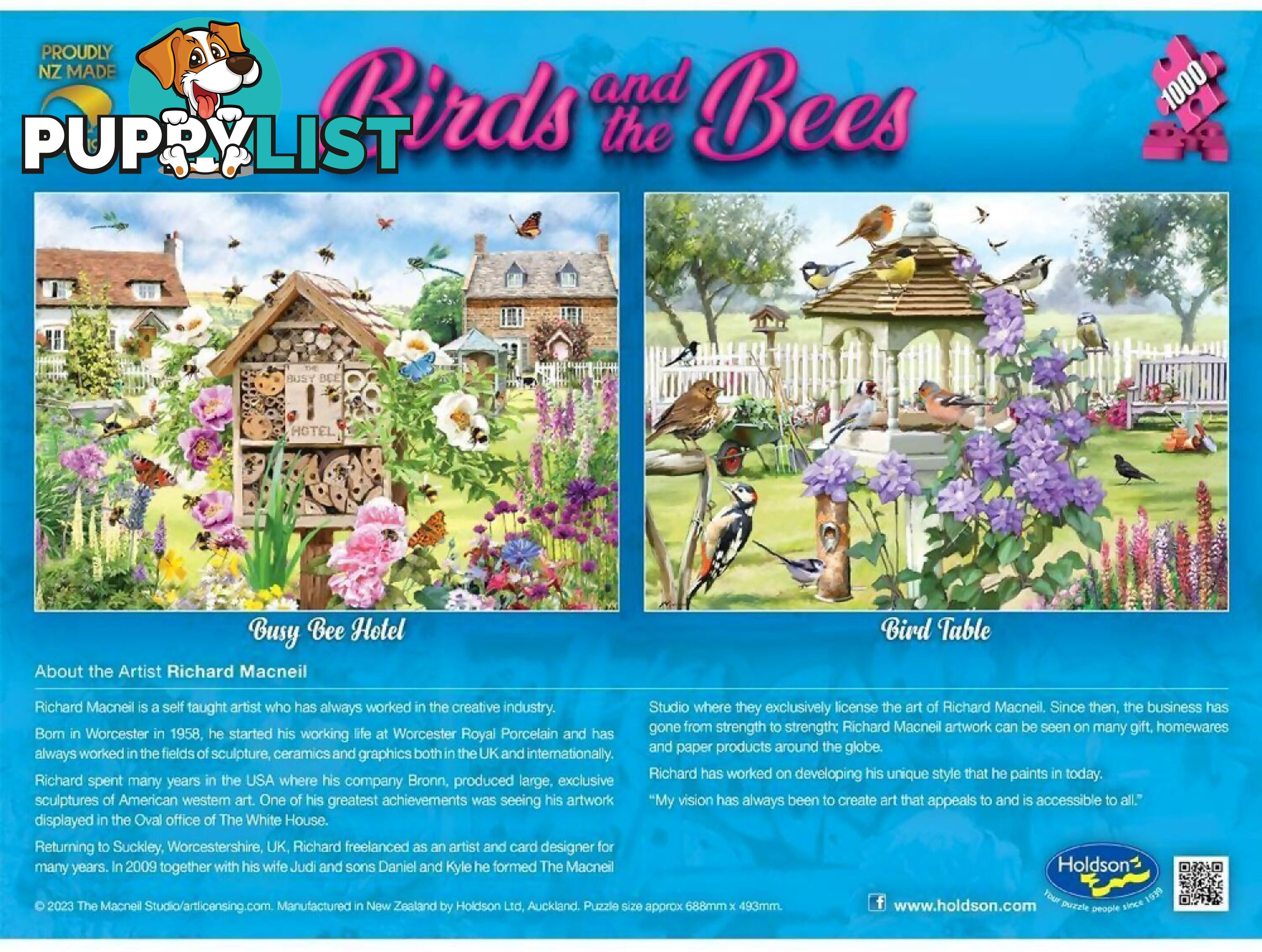 Holdson - Birds & The Bees - Busy Bee Hotel - Jigsaw Puzzle 1000 Pieces - Jdhol775361 - 9414131775361