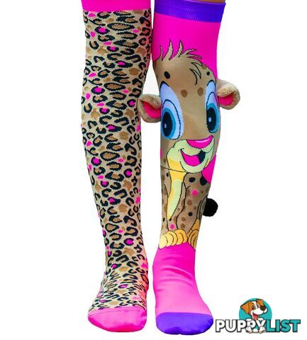 MADMIA -  Socks Toddler Age 3-5y Cheeky Cheetah - Mumm096t - 9355645000733