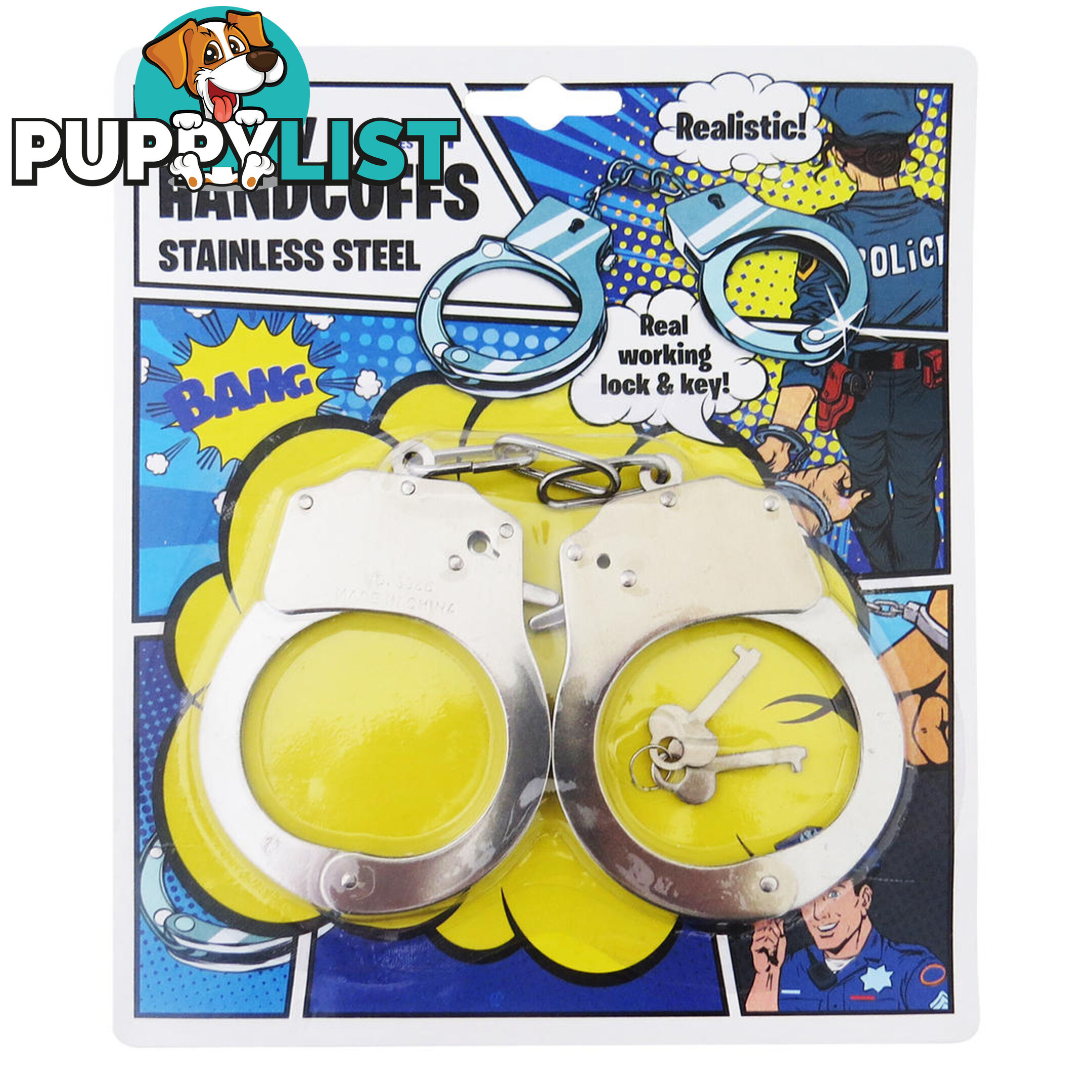 NOVELTY HANDCUFFS METAL - BJHANCUME - 9355394021720