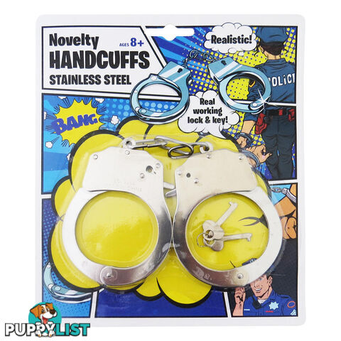 NOVELTY HANDCUFFS METAL - BJHANCUME - 9355394021720