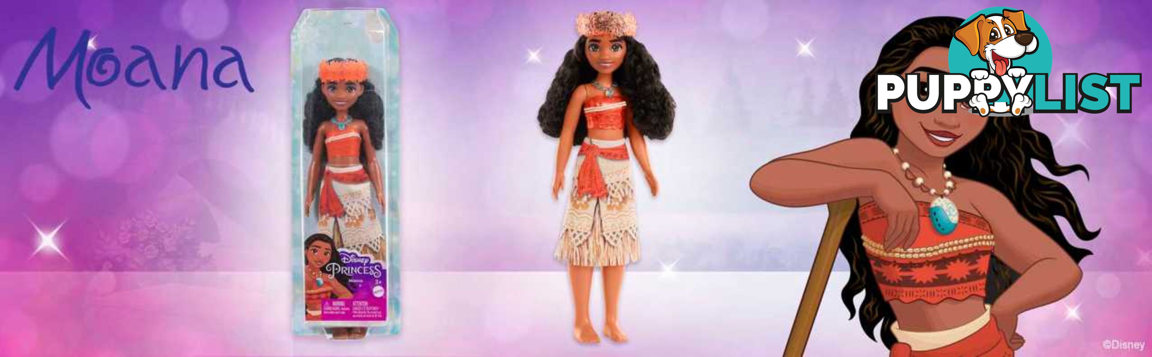 Disney Princess Moana Fashion Doll And Accessories - New For 2023 - Mahlw05 - 194735120321