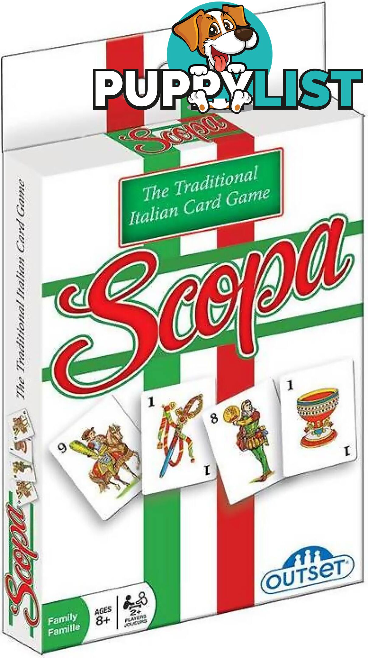 Scopa Traditional Italian Card Game By Outset - Jdout61330 - 625012613309