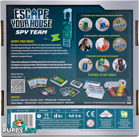 Escape Room The Game - Escape Your House - Identity Games - Vr93391110108 - 9339111010822