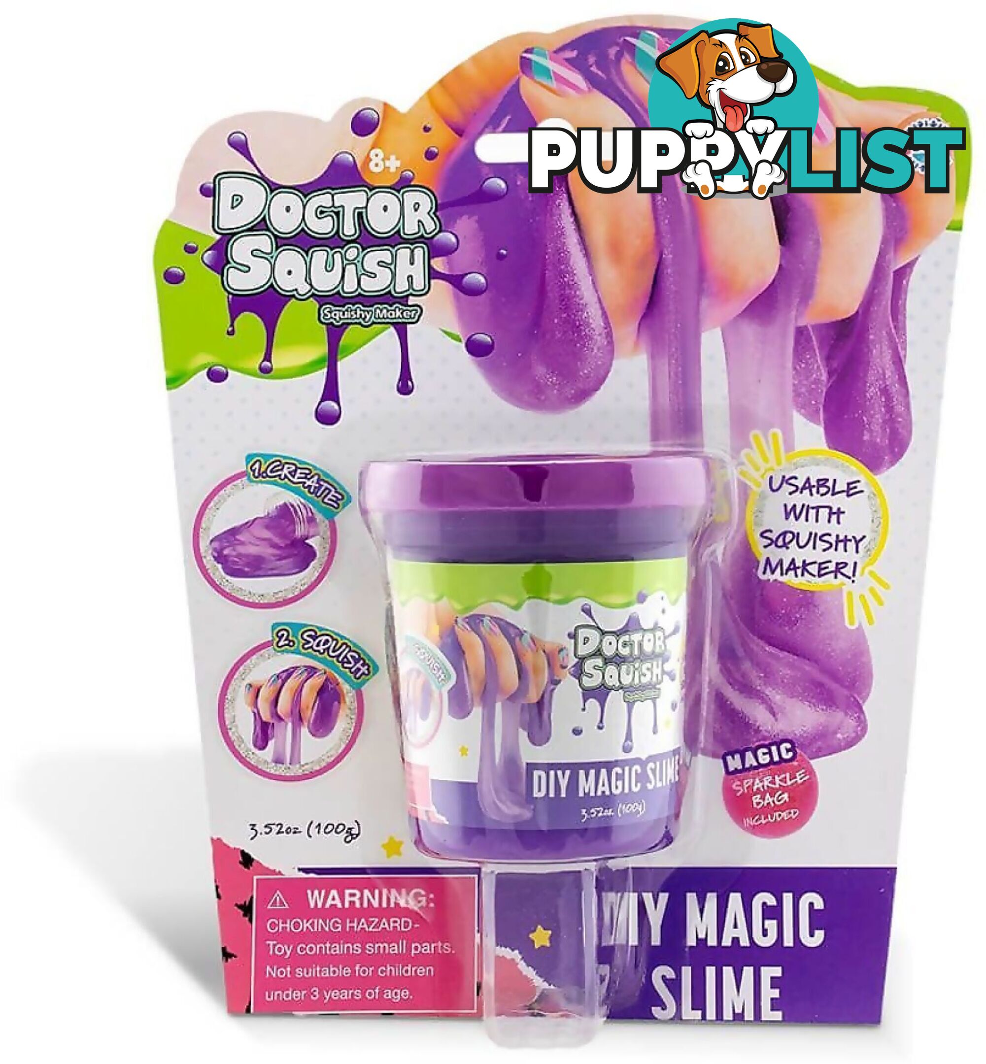 Doctor Squish Diy Magic Slime Purple - Jsds38495 - 4897046473877