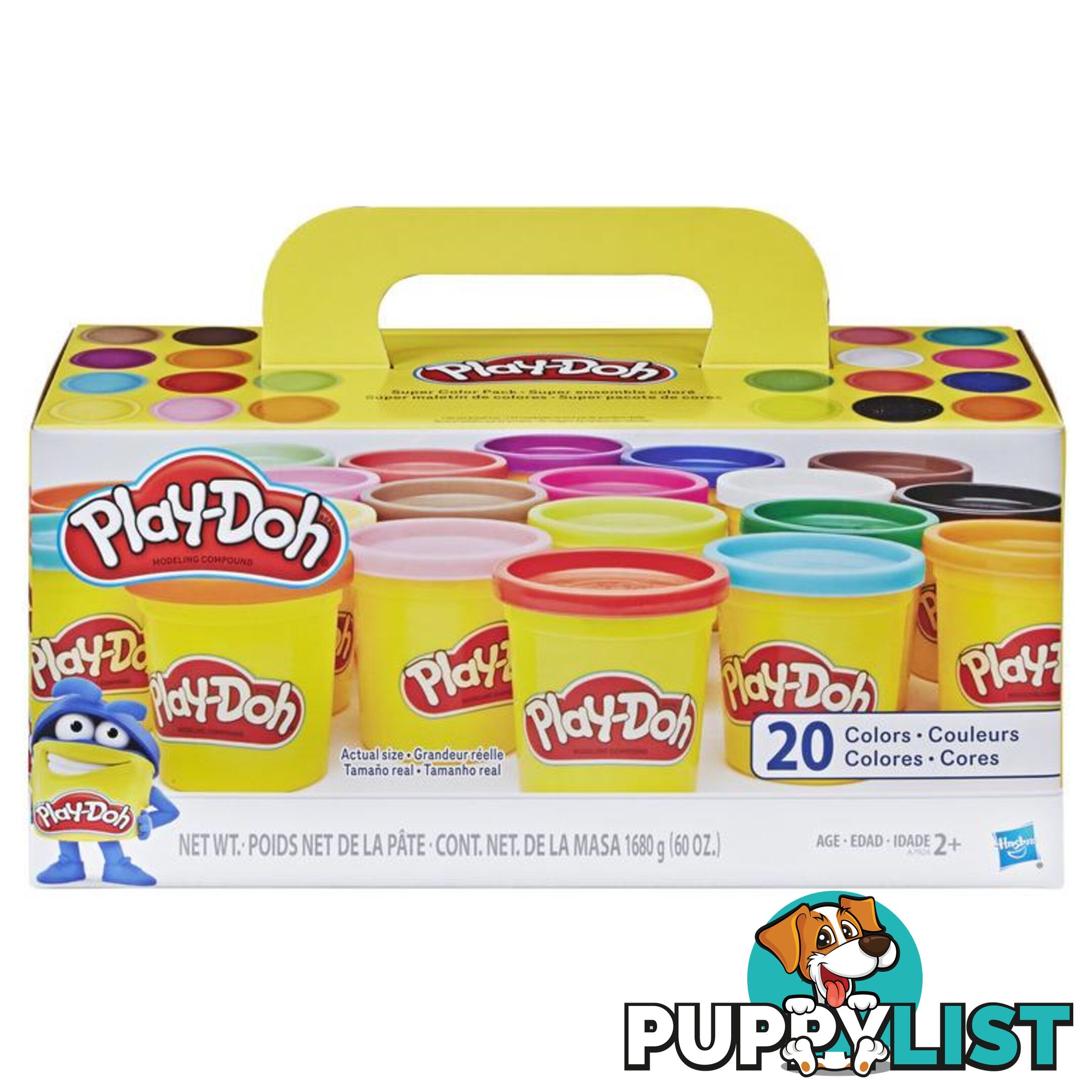 Play-doh - Super Color Pack Includes 20 Various Coloured Tubs Of Play-doh - Hba7924as44 - 630509738458