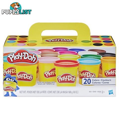 Play-doh - Super Color Pack Includes 20 Various Coloured Tubs Of Play-doh - Hba7924as44 - 630509738458