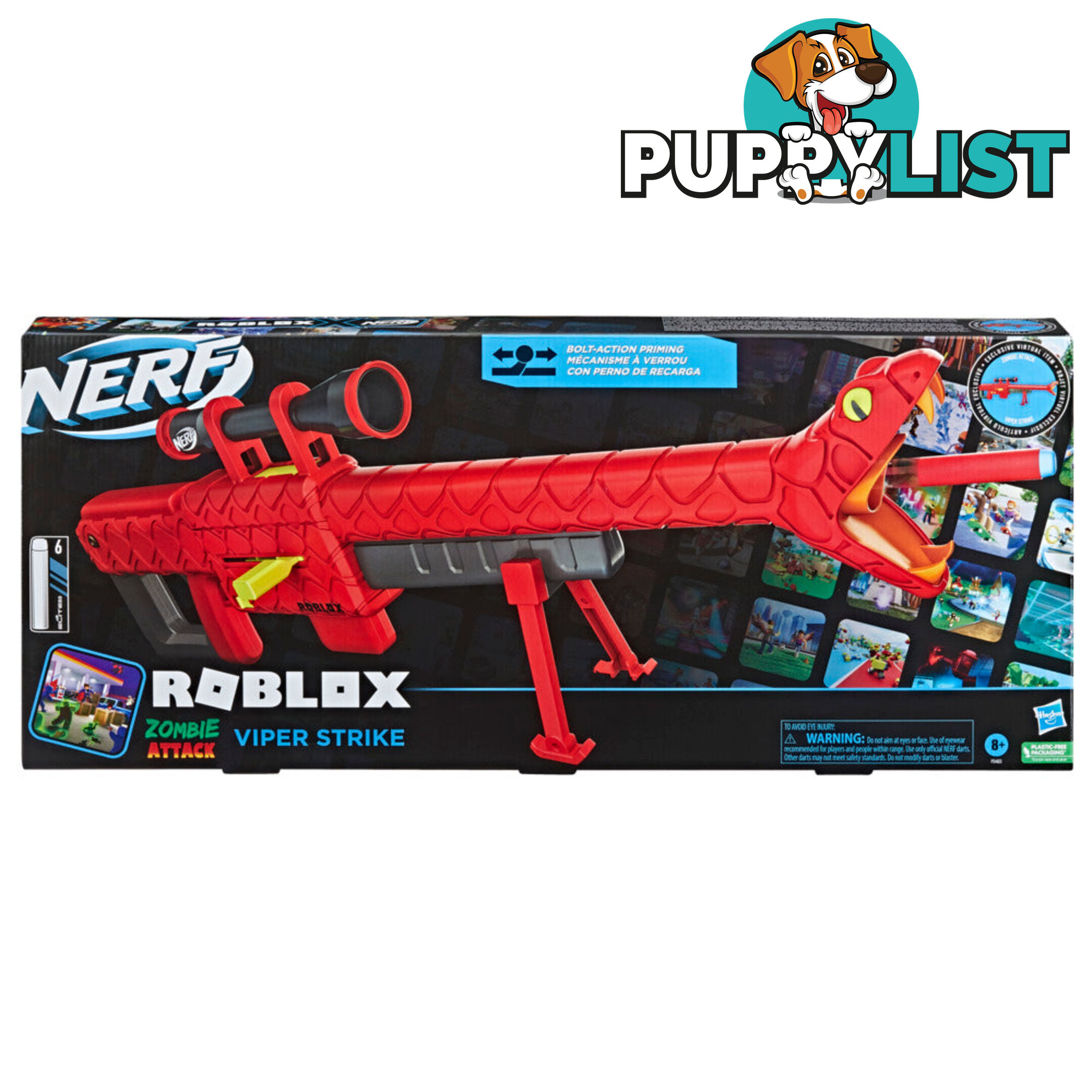 Nerf Roblox Zombie Attack Viper Strike Dart Blaster - Hbf54832210 - 195166180663