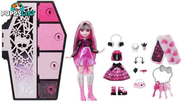 Monster High - Doll Draculaura Skulltimate Secrets: Fearidescent Series - 194735139484