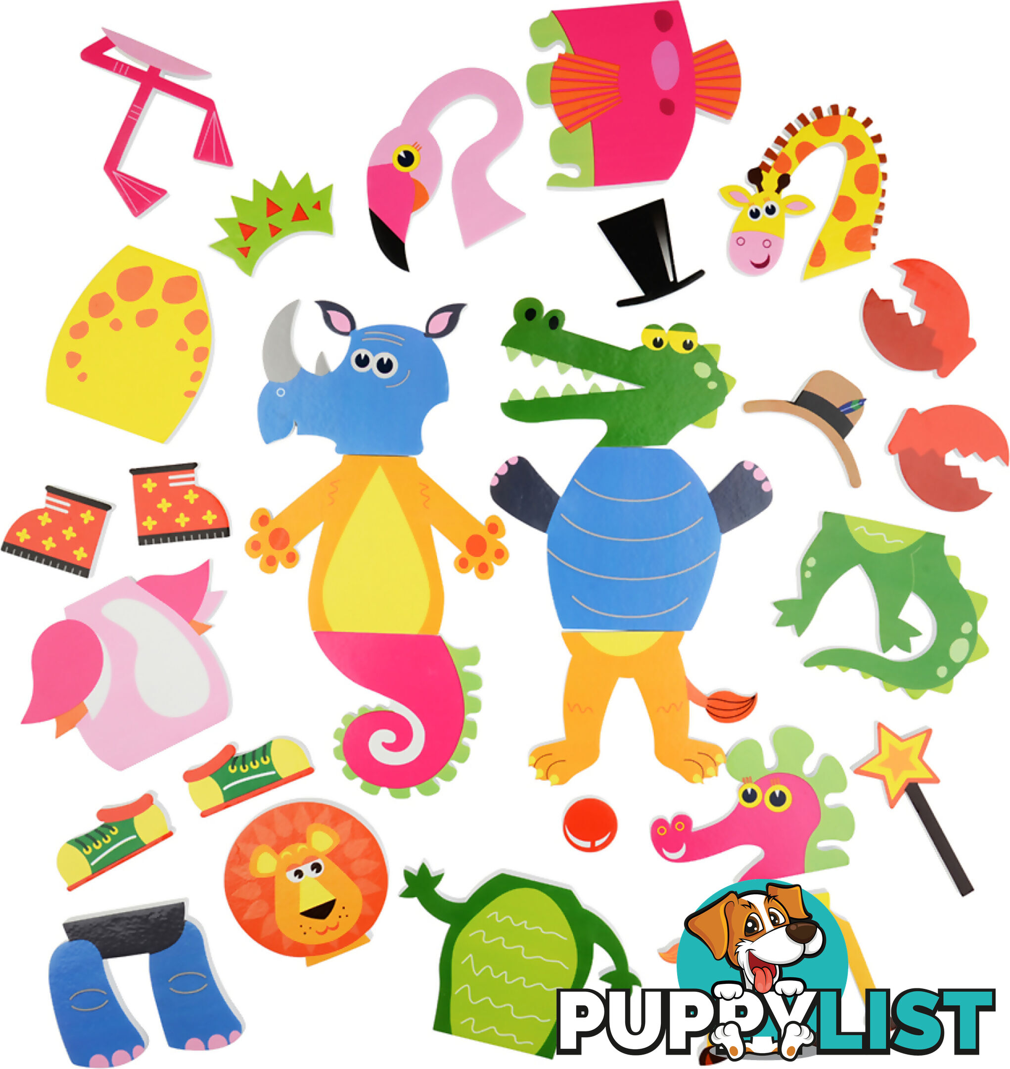 Buddy & Barney - Bath Time Stickers Weird And Wonderful Animals - Mh Bb011 - 710560563036