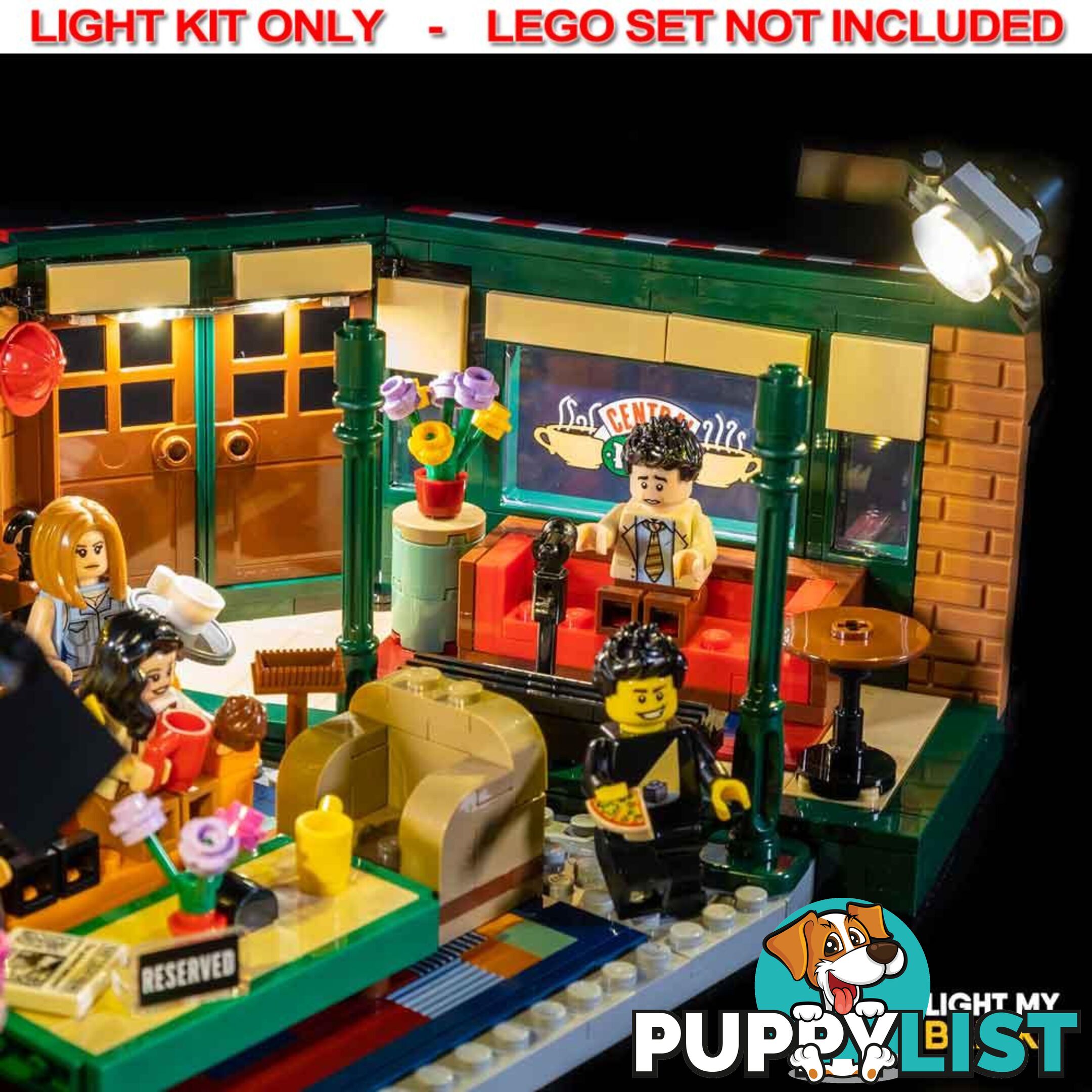 LIGHT KIT for LEGO Friends Central Perk 21319 - Light My Bricks - 793591189635