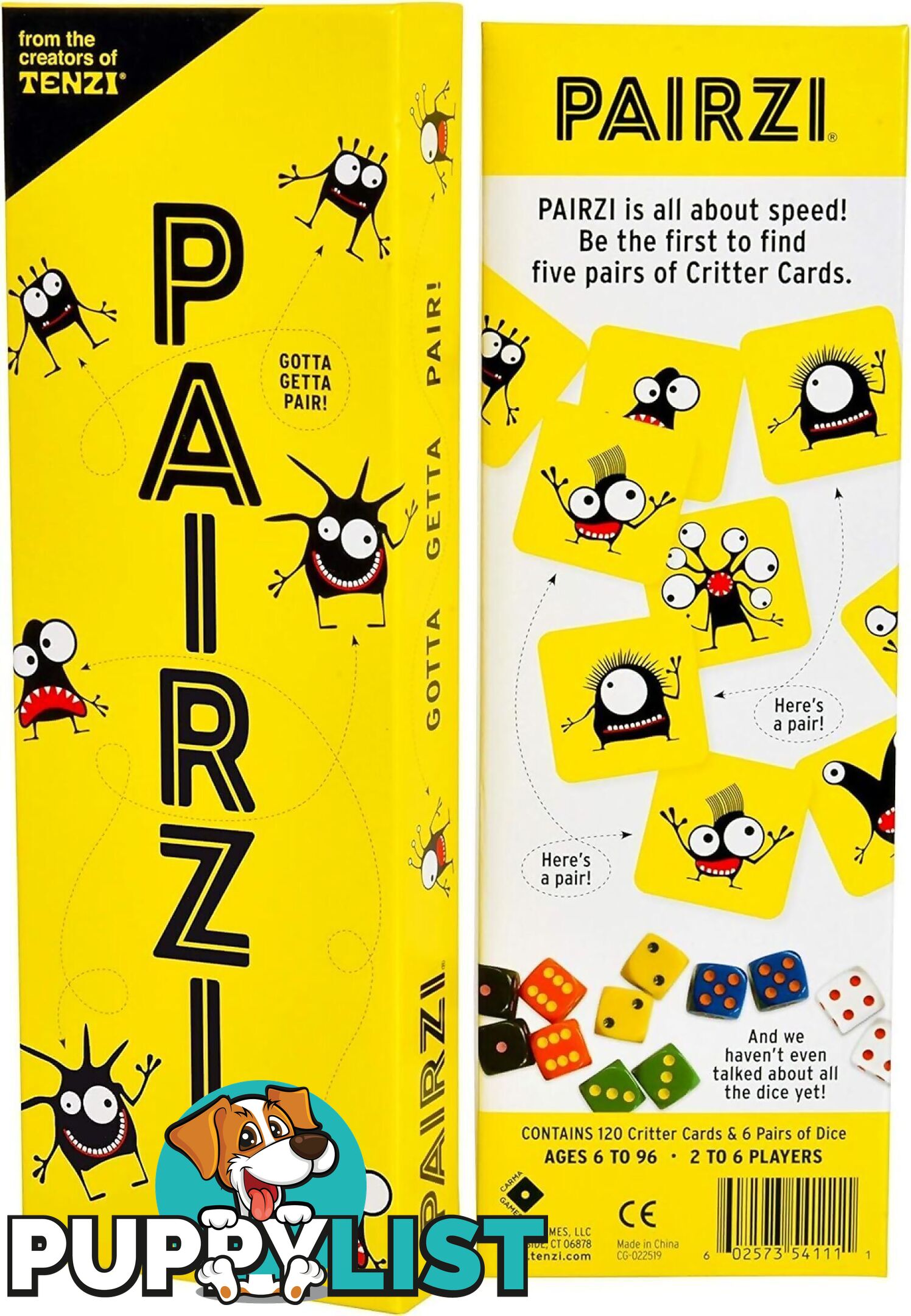 Tenzi - Pairzi - Card Game - Dztpair - 602573541111