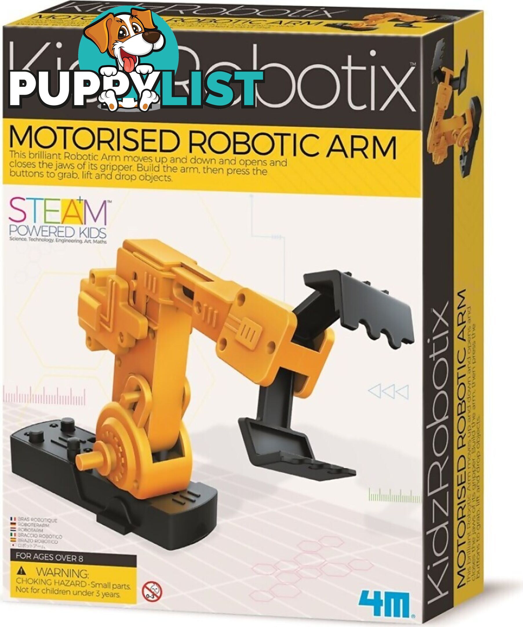 4M - KidzRobotix - Motorised Robotic Arm - Jpfsg3413 - 4893156034137