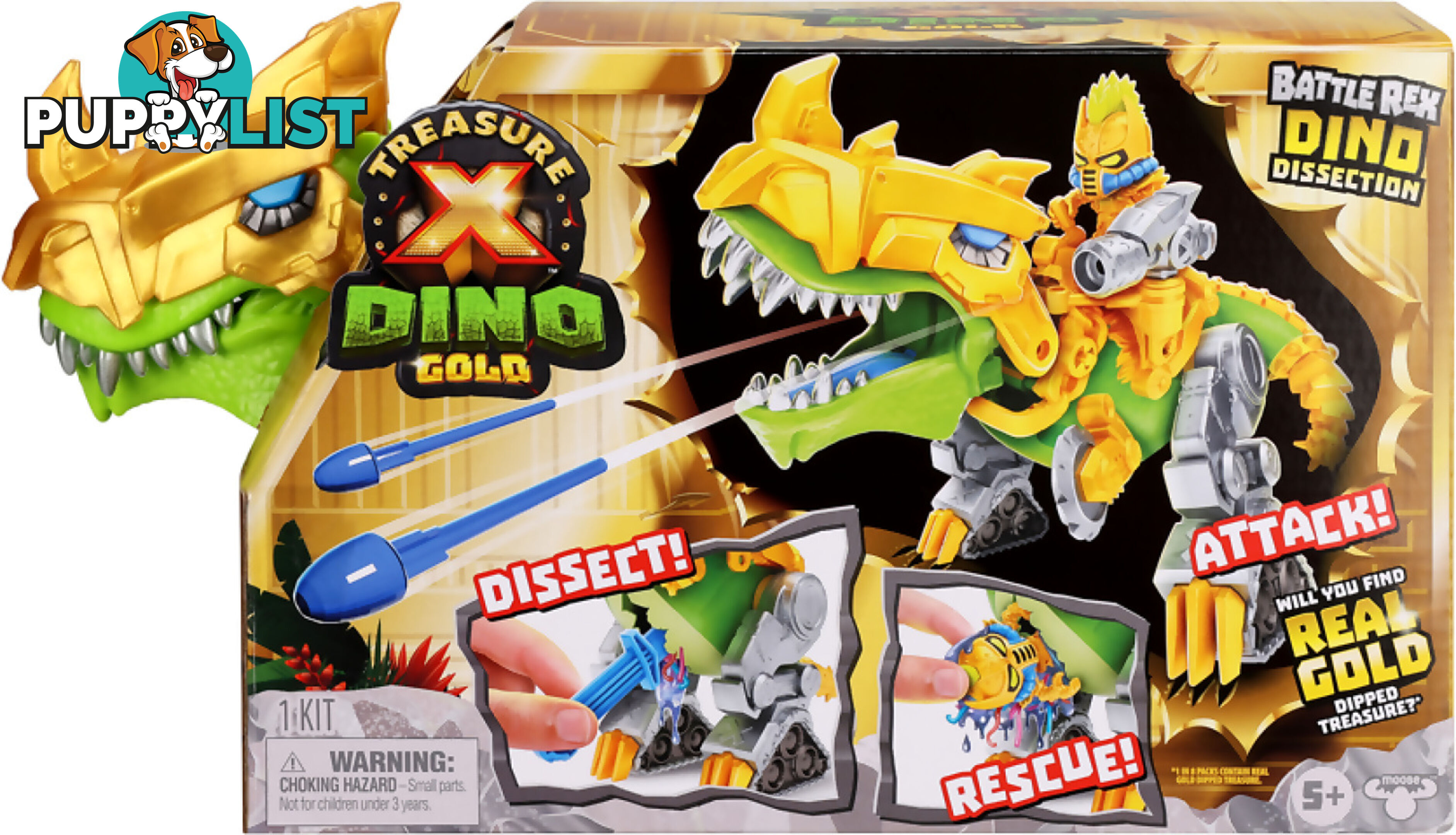 Treasure X - Dino Gold S5 Battle Rex Dino Dissection - Mj41727 - 630996417270