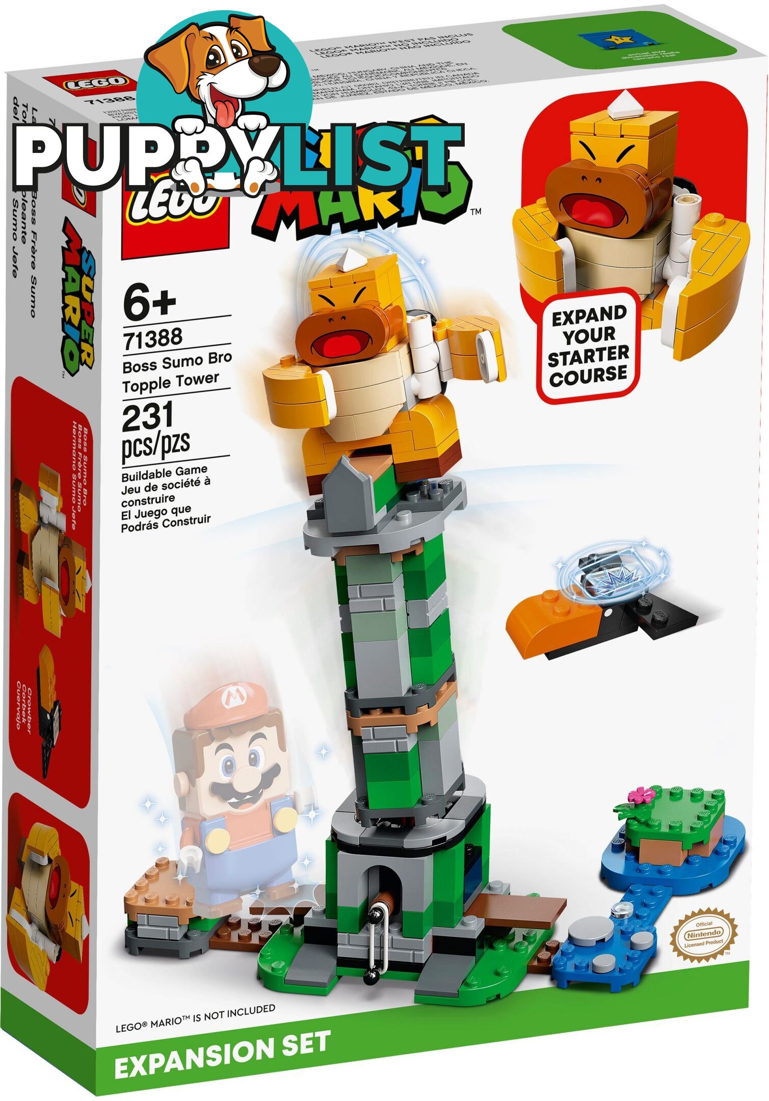 LEGO 71388 Boss Sumo Bro Topple Tower Expansion Set - Super Mario - 5702016912609