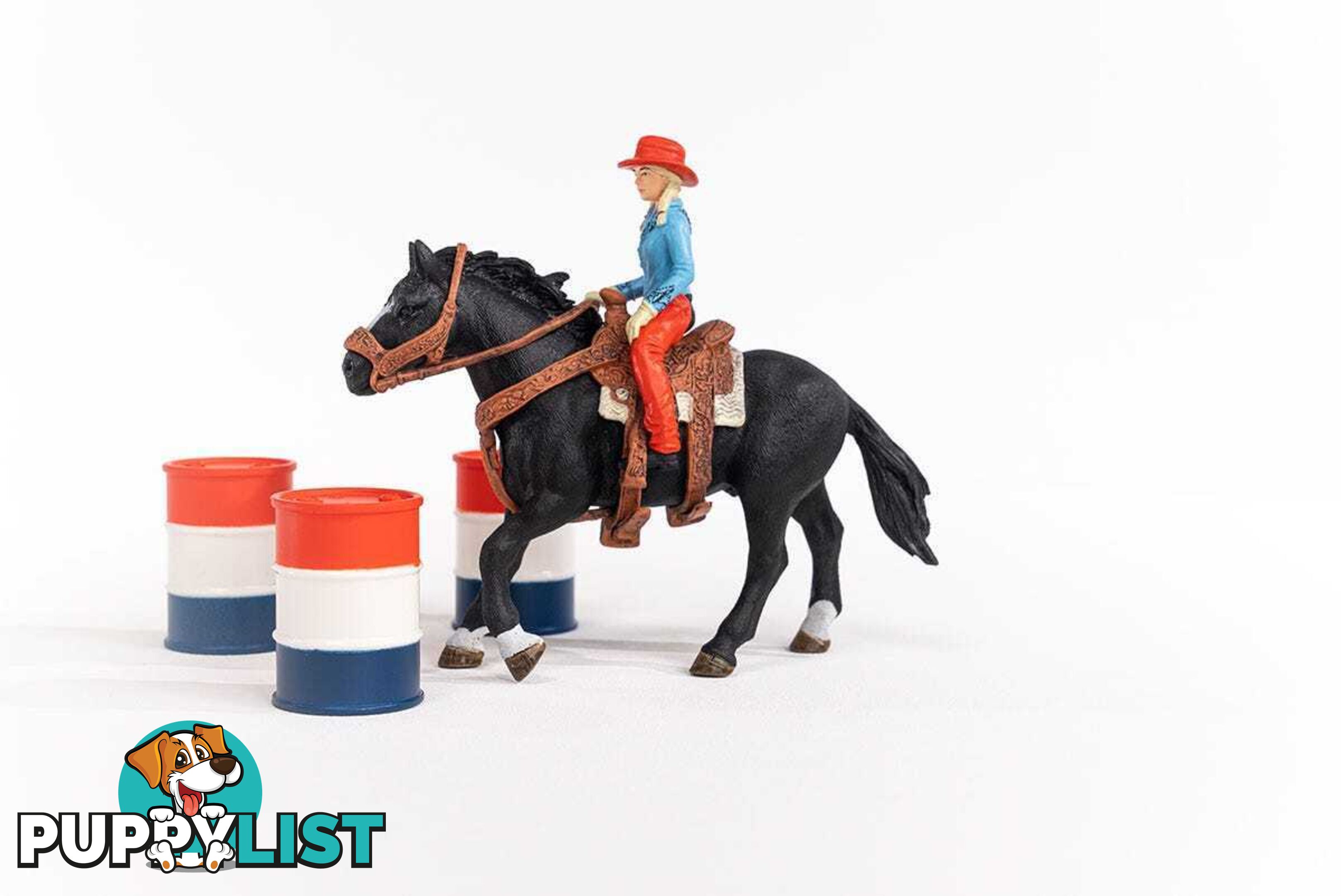 Schleich - Cowgirl Barrel Racing Fun Playset - Farm World - Mdsc42576 - 4059433473734