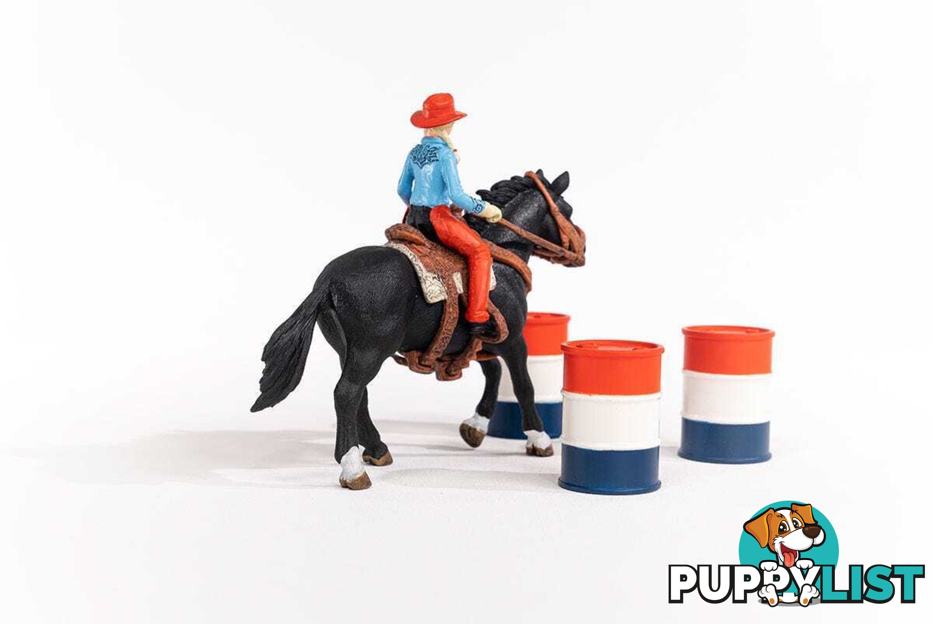 Schleich - Cowgirl Barrel Racing Fun Playset - Farm World - Mdsc42576 - 4059433473734