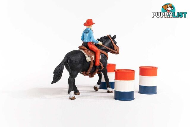 Schleich - Cowgirl Barrel Racing Fun Playset - Farm World - Mdsc42576 - 4059433473734