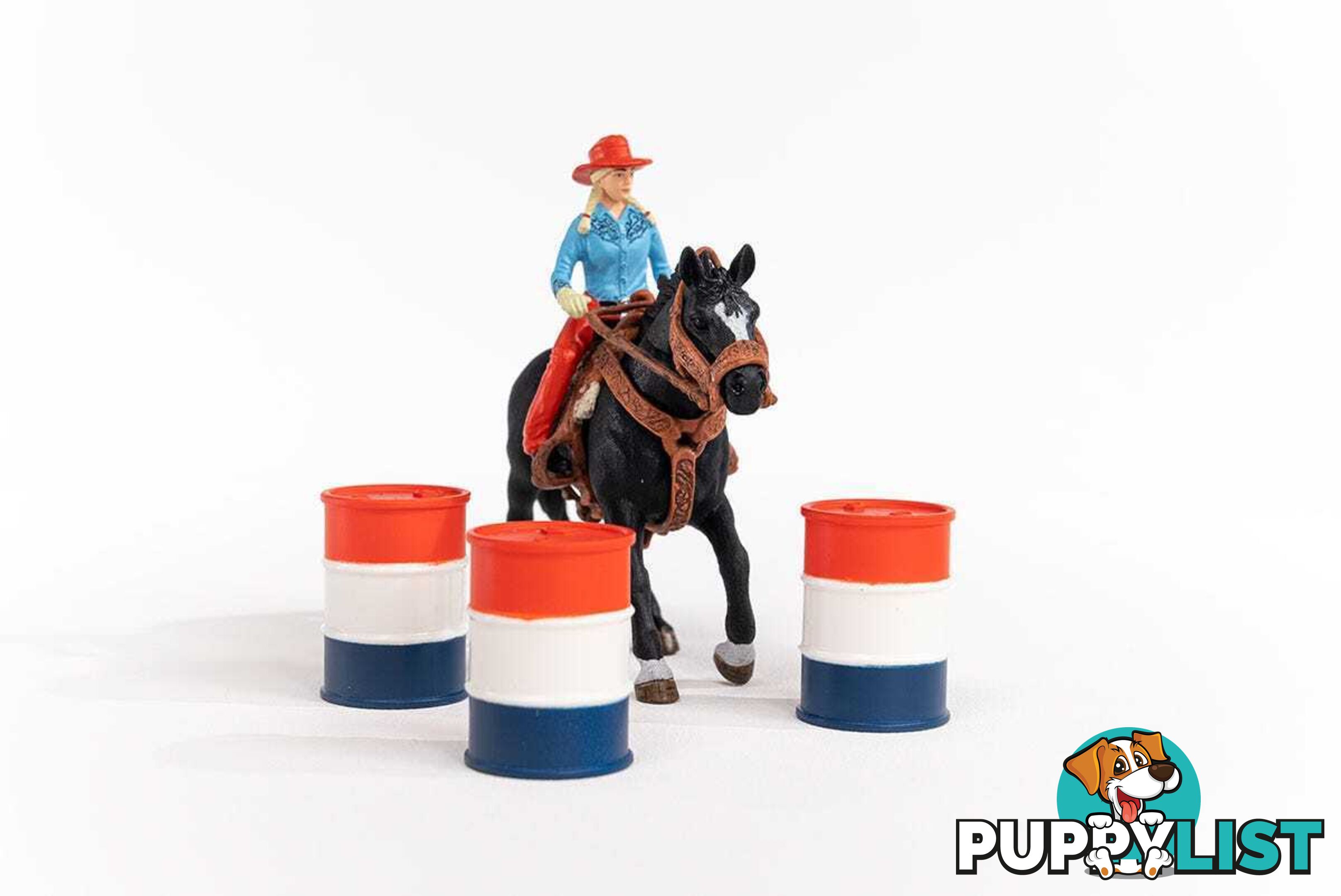 Schleich - Cowgirl Barrel Racing Fun Playset - Farm World - Mdsc42576 - 4059433473734