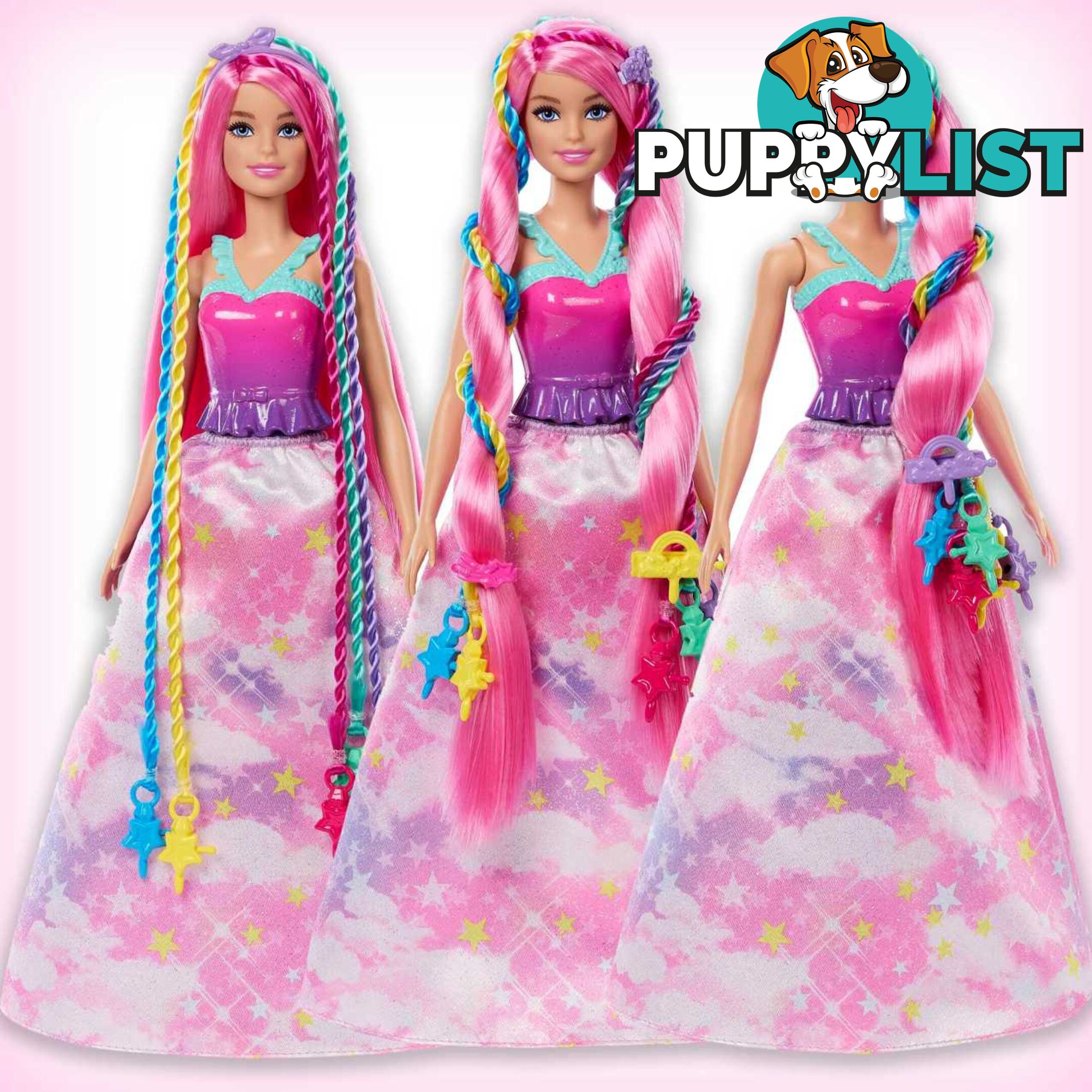 Barbie Dreamtopia Twist â€˜n Style Doll and Accessories - Mahnj06 - 194735141579