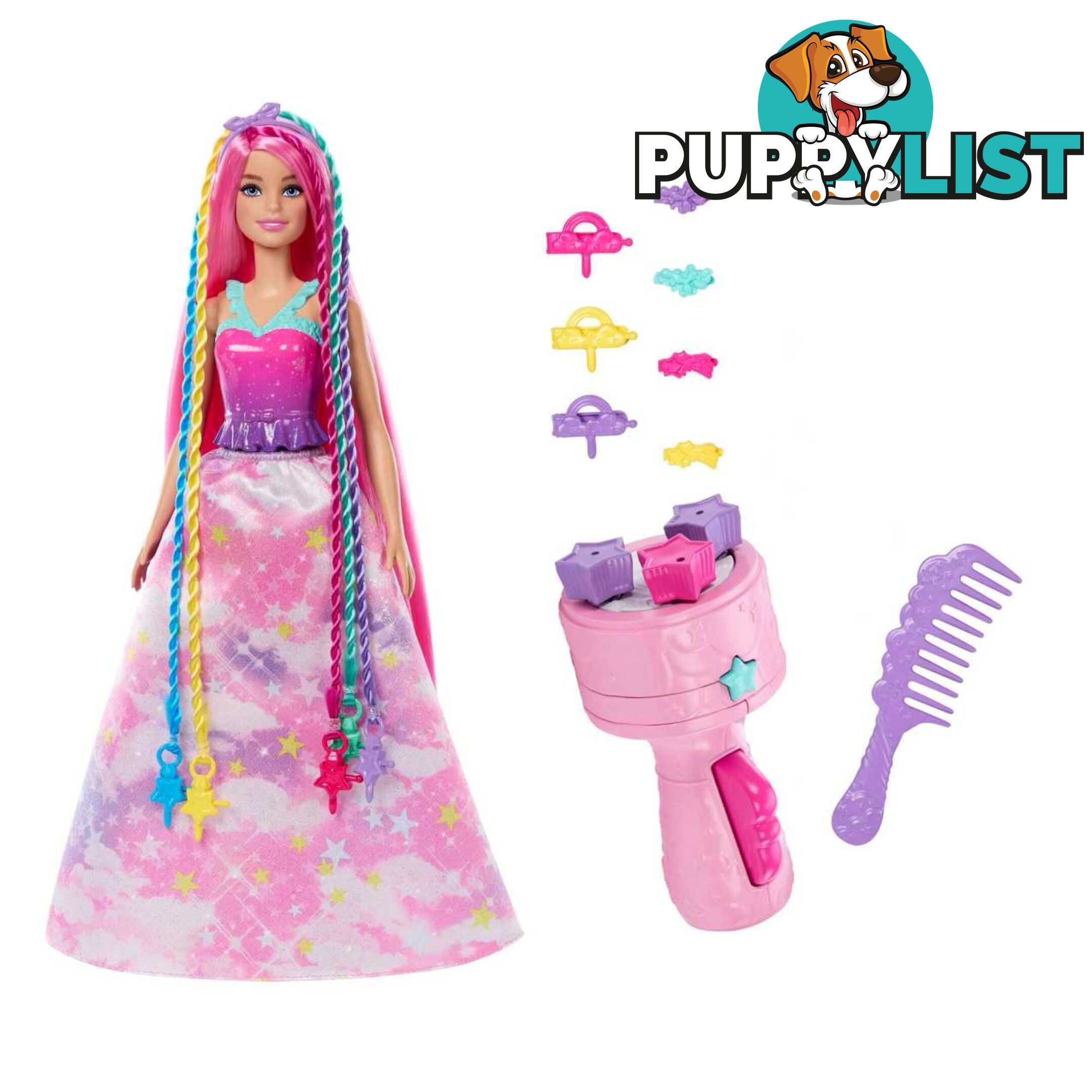 Barbie Dreamtopia Twist â€˜n Style Doll and Accessories - Mahnj06 - 194735141579