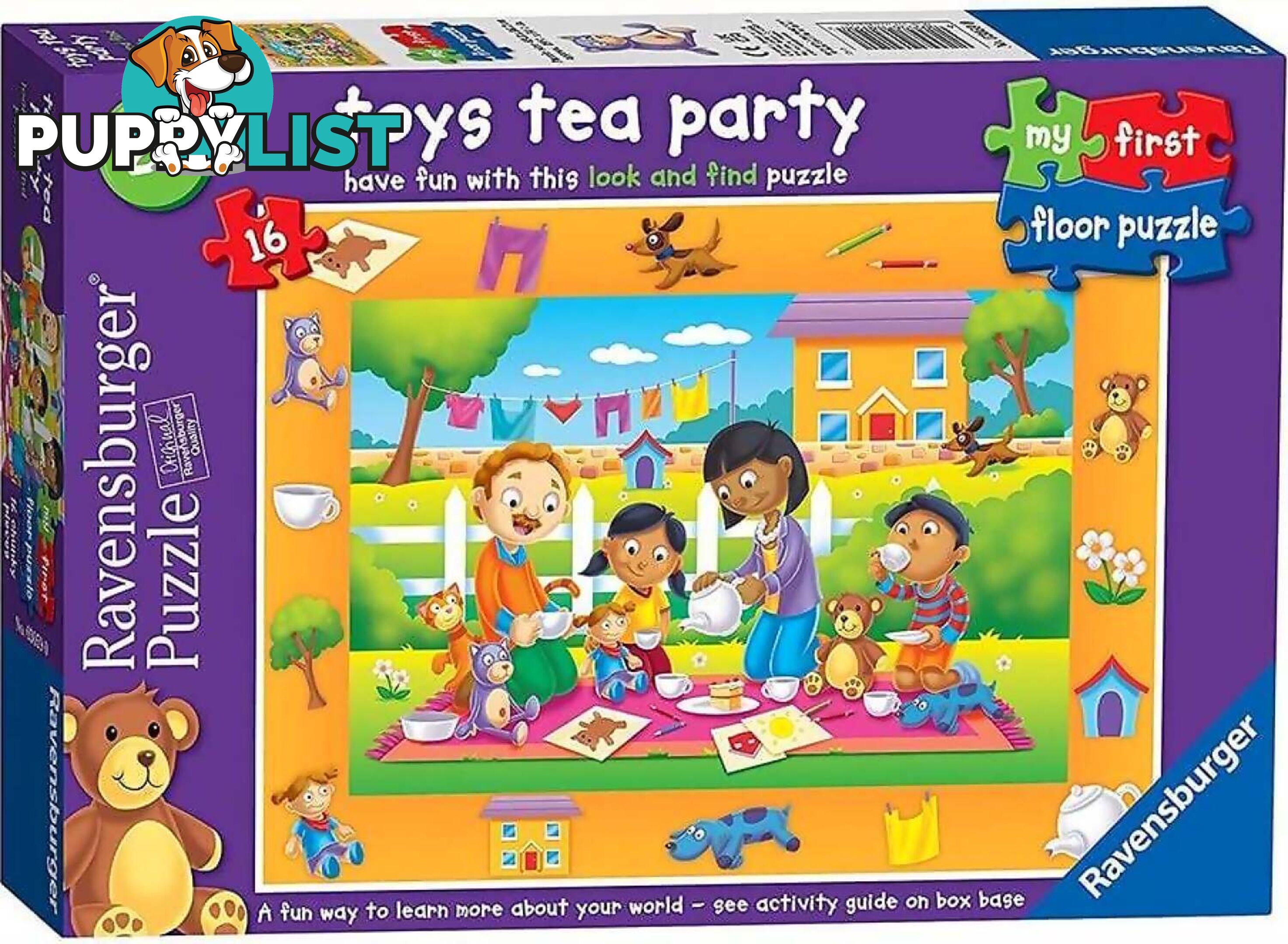 Ravensburger - Toys Tea Party My First Floor Jigsw Puzzle 16pc - Mdrb03059 - 4005556030590