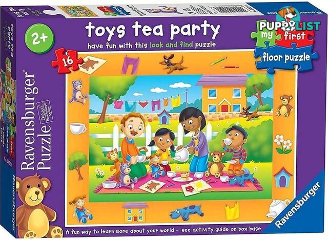 Ravensburger - Toys Tea Party My First Floor Jigsw Puzzle 16pc - Mdrb03059 - 4005556030590