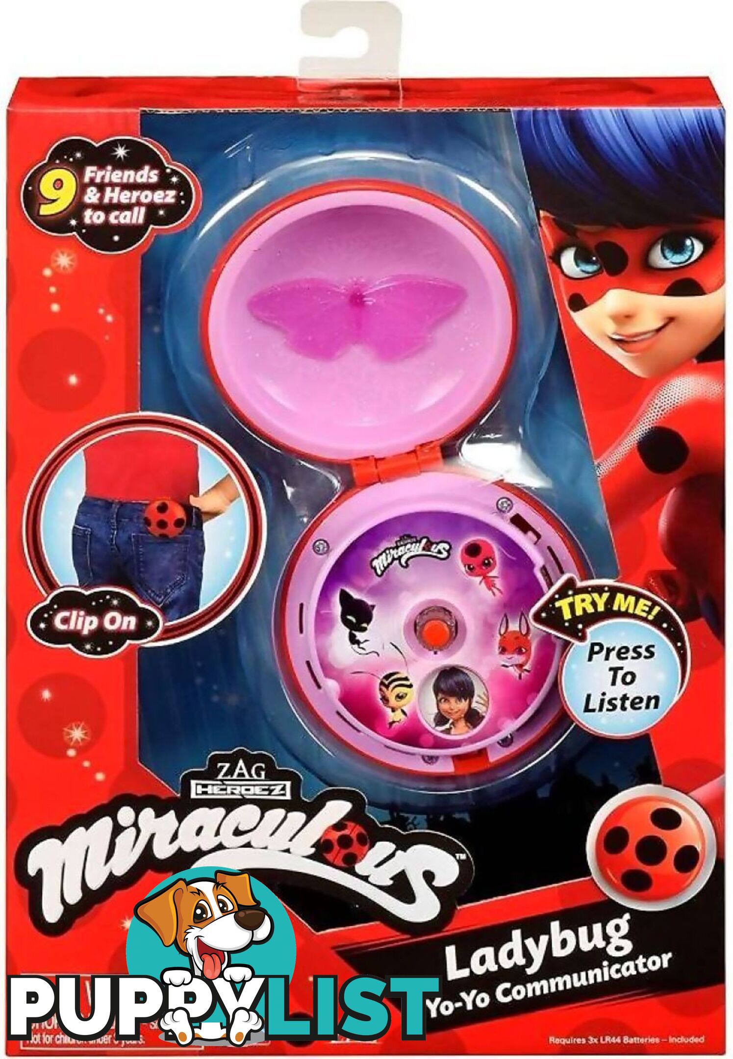 Miraculous Ladybug - Electronic Roleplay Ladybug Yo Yo Communicator - Hs50629 - 043377506294