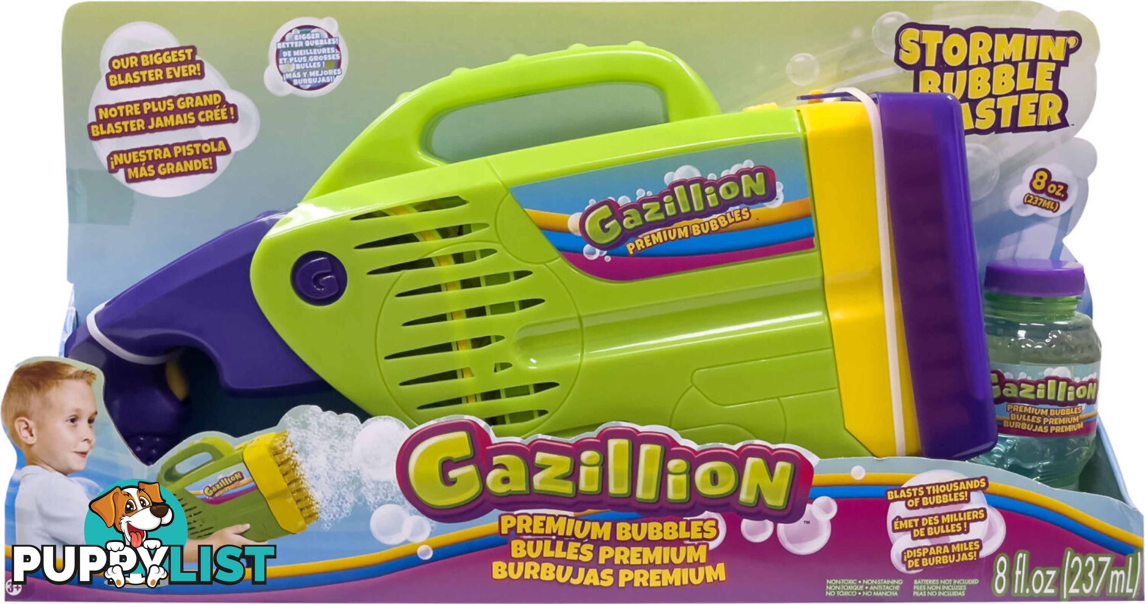 Gazillion Bubbles - Storminâ€™ Bubble Blaster - Azfr37611 - 021664376119