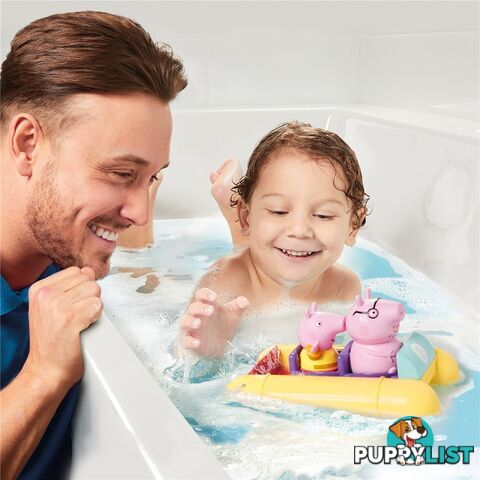 Peppa Pig - Peppa Pig & Daddy Pig Pull & Go Pedalo TOMY- Lce73107c - 5011666731073