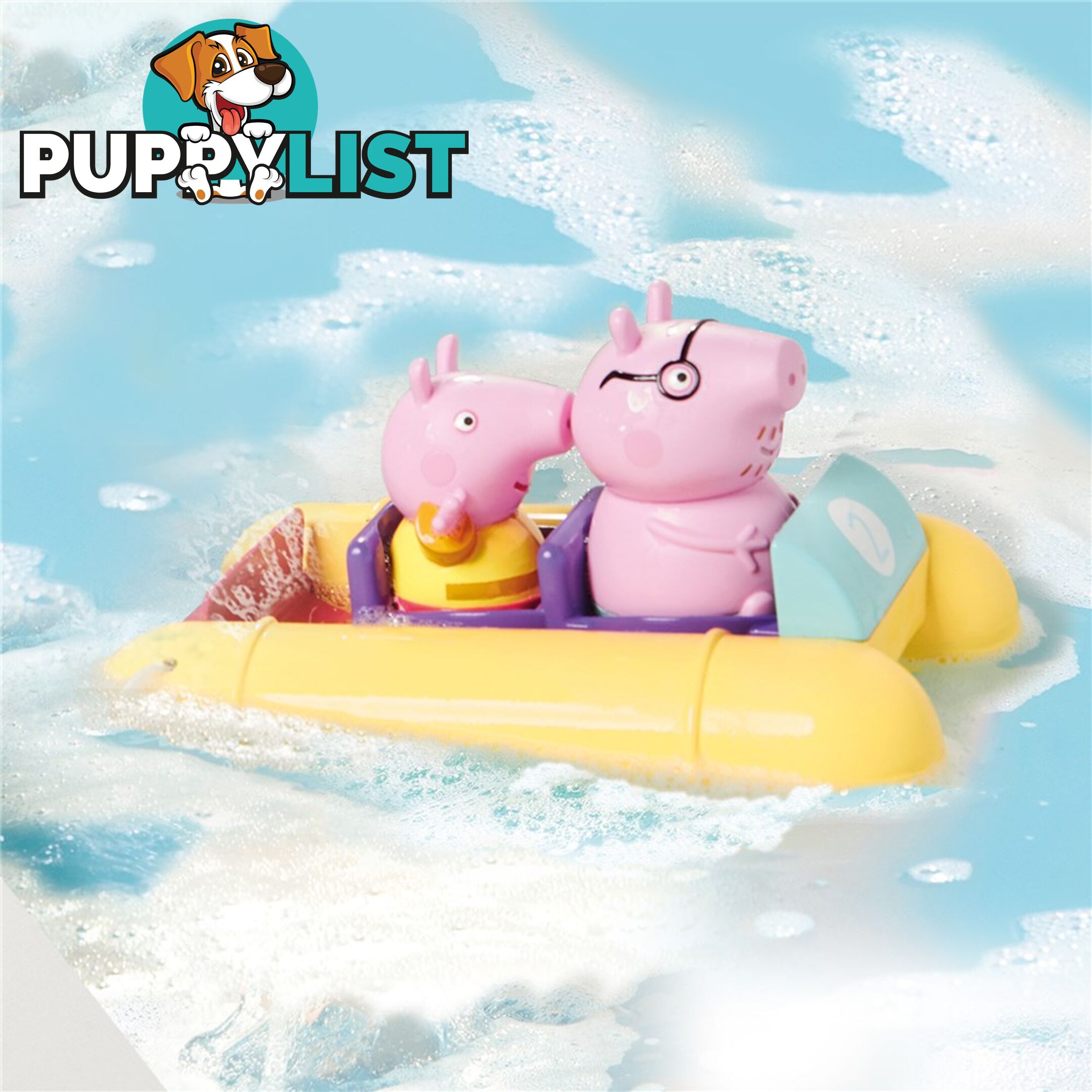 Peppa Pig - Peppa Pig & Daddy Pig Pull & Go Pedalo TOMY- Lce73107c - 5011666731073