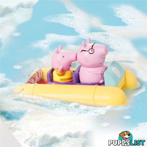 Peppa Pig - Peppa Pig & Daddy Pig Pull & Go Pedalo TOMY- Lce73107c - 5011666731073