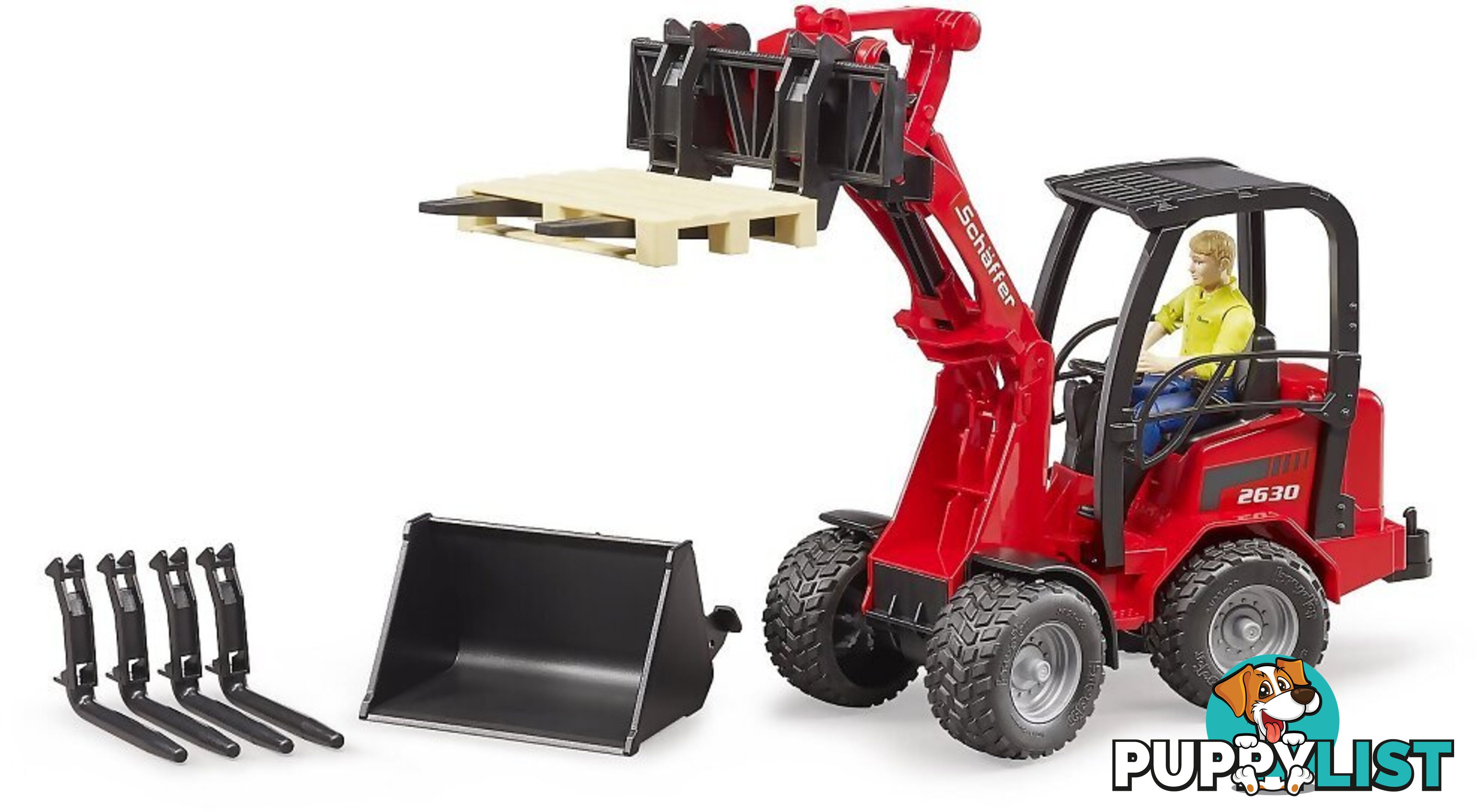 Bruder Shaffer Compact Loader 2630 With Figure And Accessories - Zi24002191 - 4001702021917