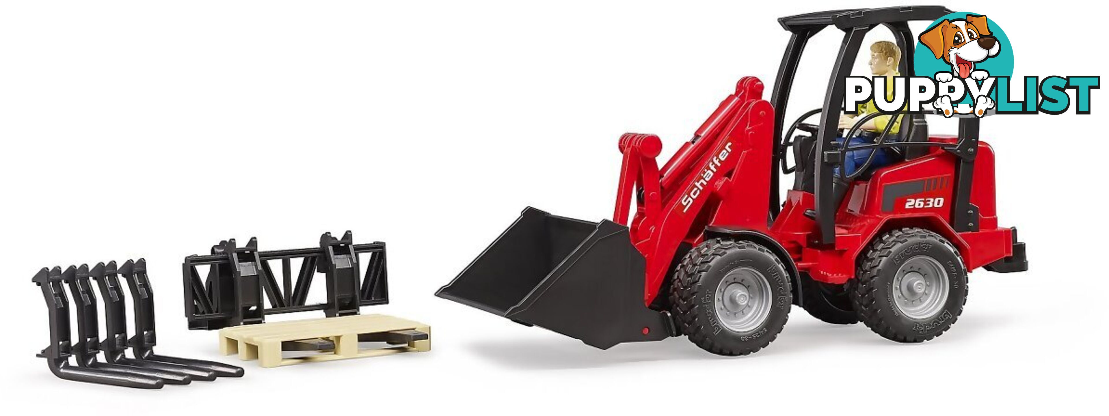 Bruder Shaffer Compact Loader 2630 With Figure And Accessories - Zi24002191 - 4001702021917