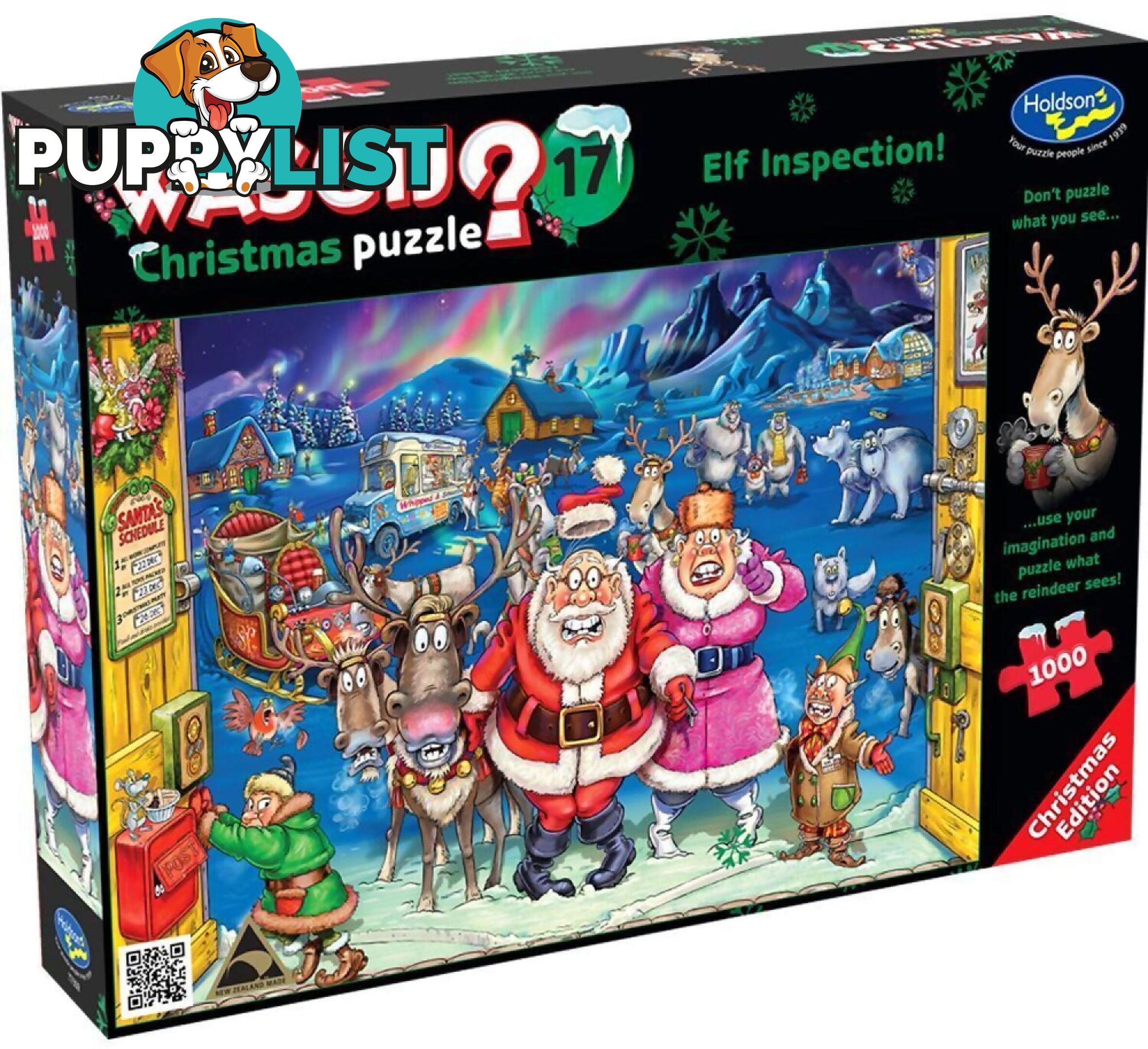 Wasgij - Christmas 17 - Elf Inspection! Holdson Jigsaw Puzzle 1000pc - Jdhol775095 - 9414131775095