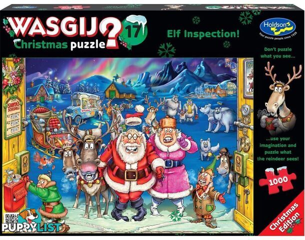 Wasgij - Christmas 17 - Elf Inspection! Holdson Jigsaw Puzzle 1000pc - Jdhol775095 - 9414131775095