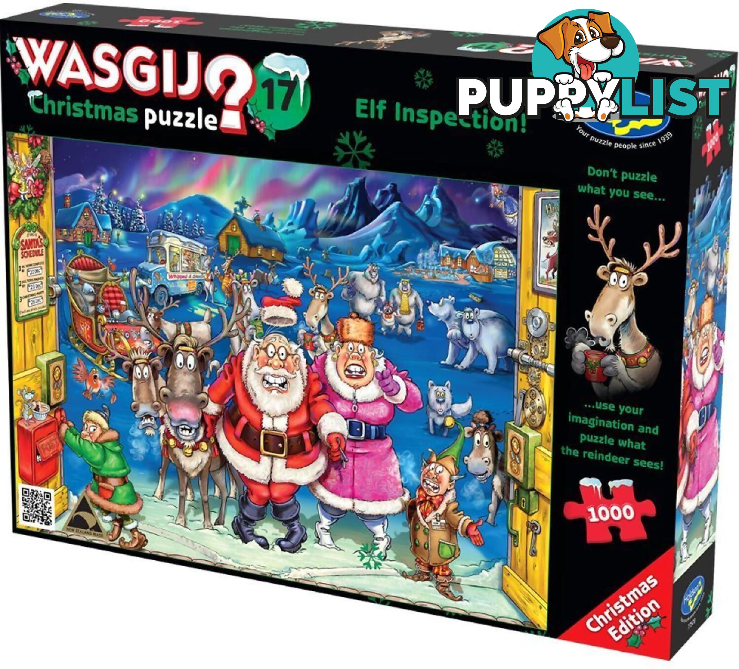 Wasgij - Christmas 17 - Elf Inspection! Holdson Jigsaw Puzzle 1000pc - Jdhol775095 - 9414131775095