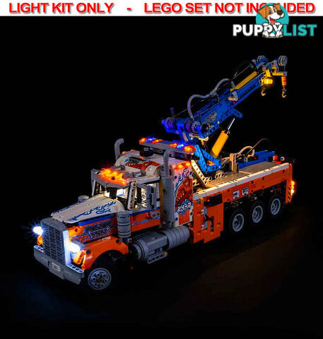 LIGHT KIT for LEGO Heavy Duty Tow Truck 42128 - Light My Bricks - 744109767845