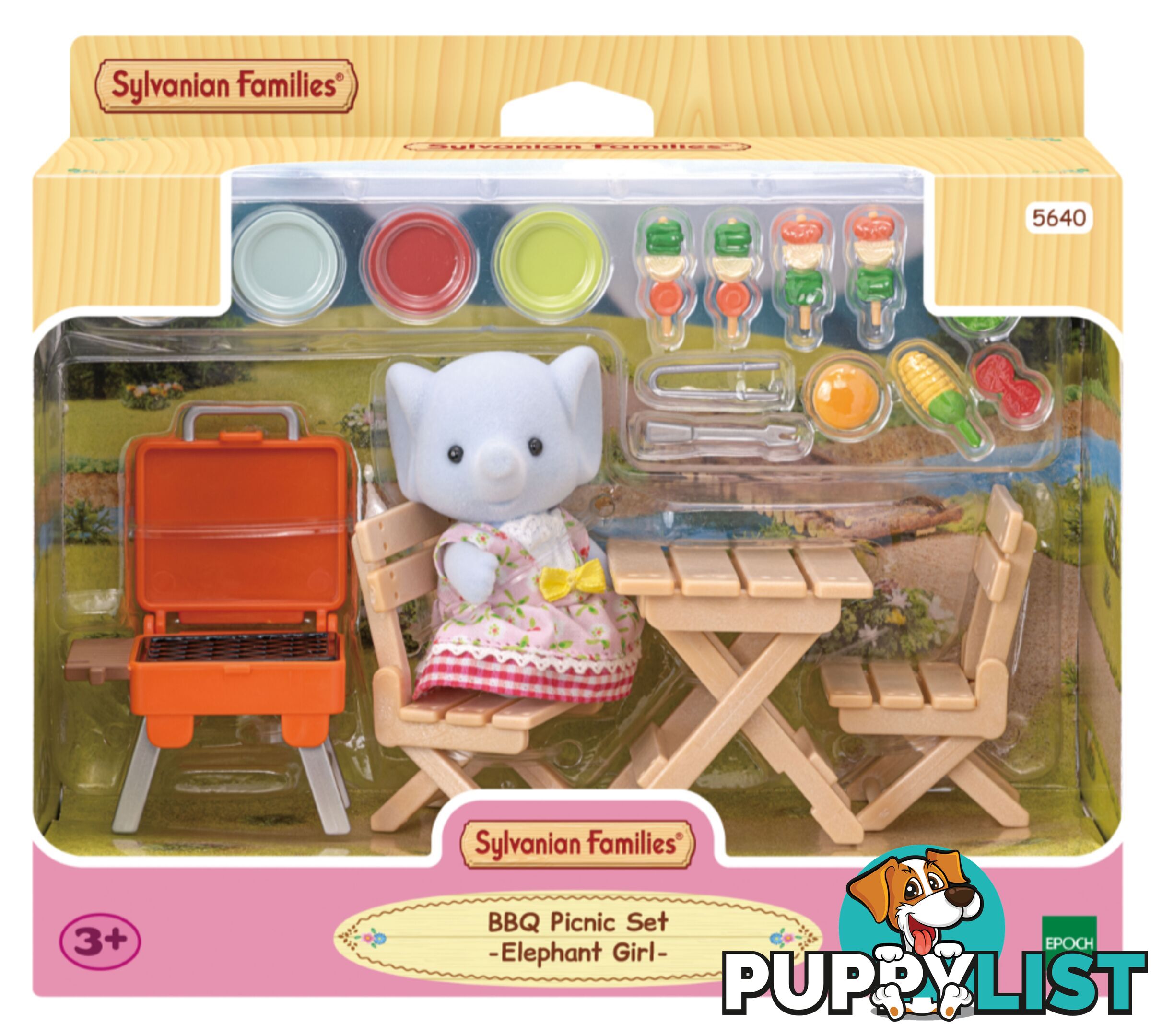 Sylvanian Families - Bbq Picnic Set With Elephant Girl - Mdsf5640 - 5054131056400