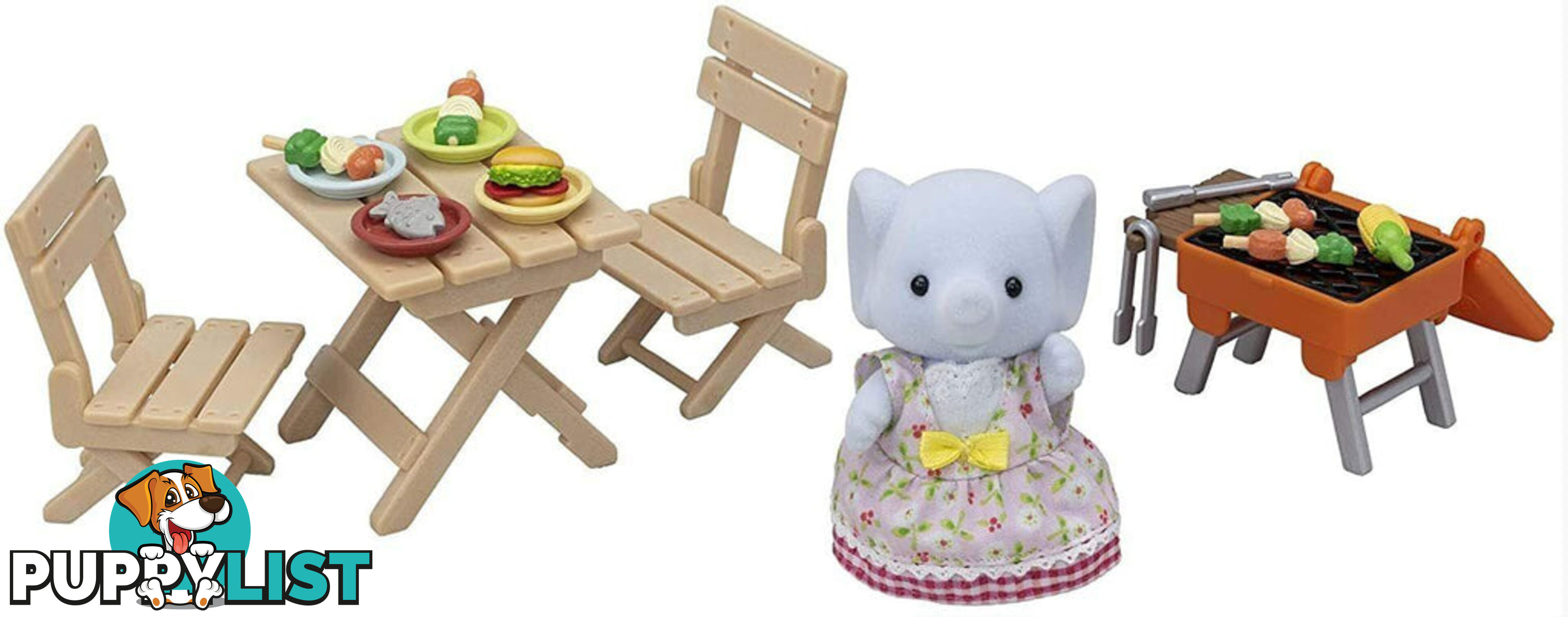 Sylvanian Families - Bbq Picnic Set With Elephant Girl - Mdsf5640 - 5054131056400