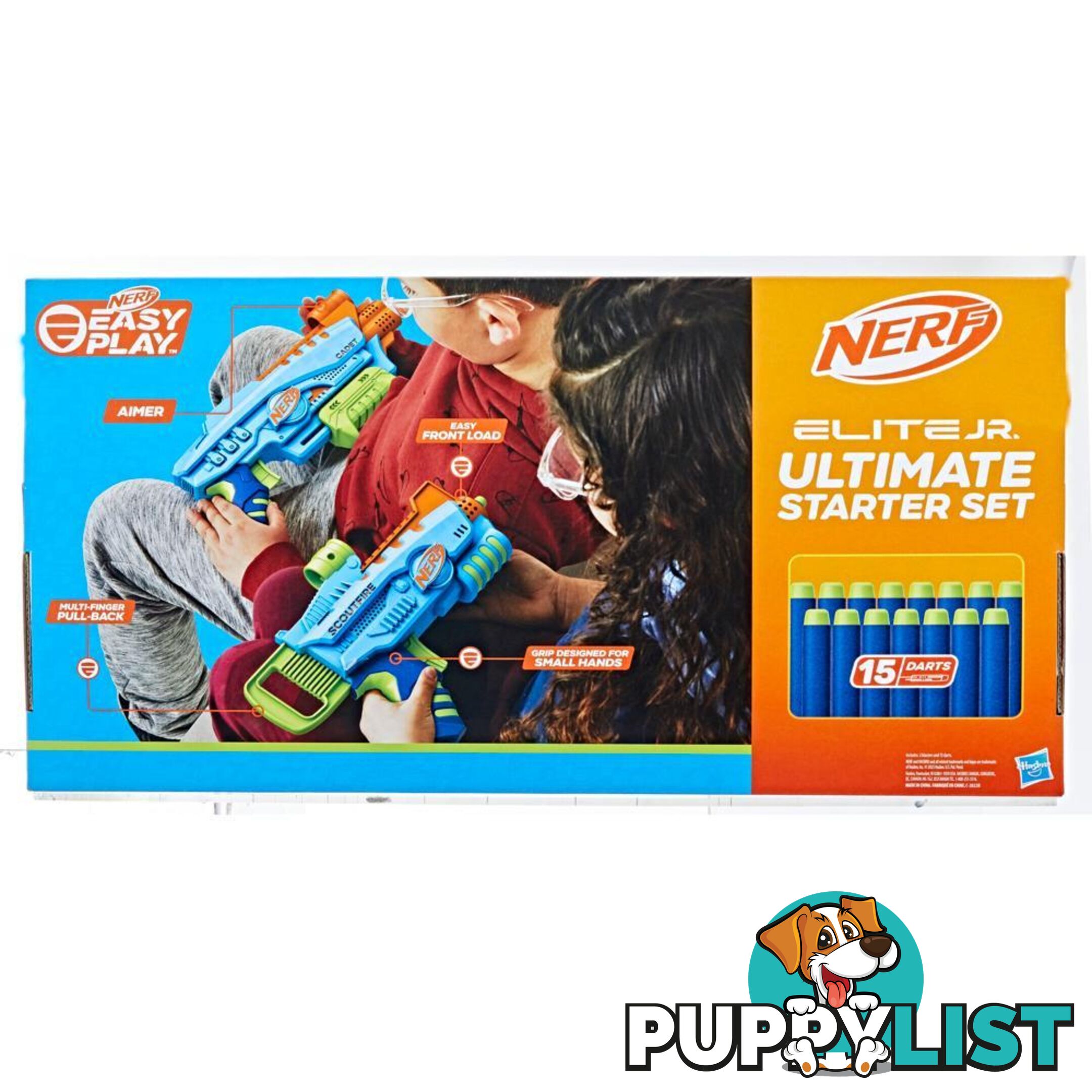 Nerf Elite Junior Ultimate Starter Set 2 Blasters 15 Nerf Elite Darts - Hbf6369as00 - 195166217352