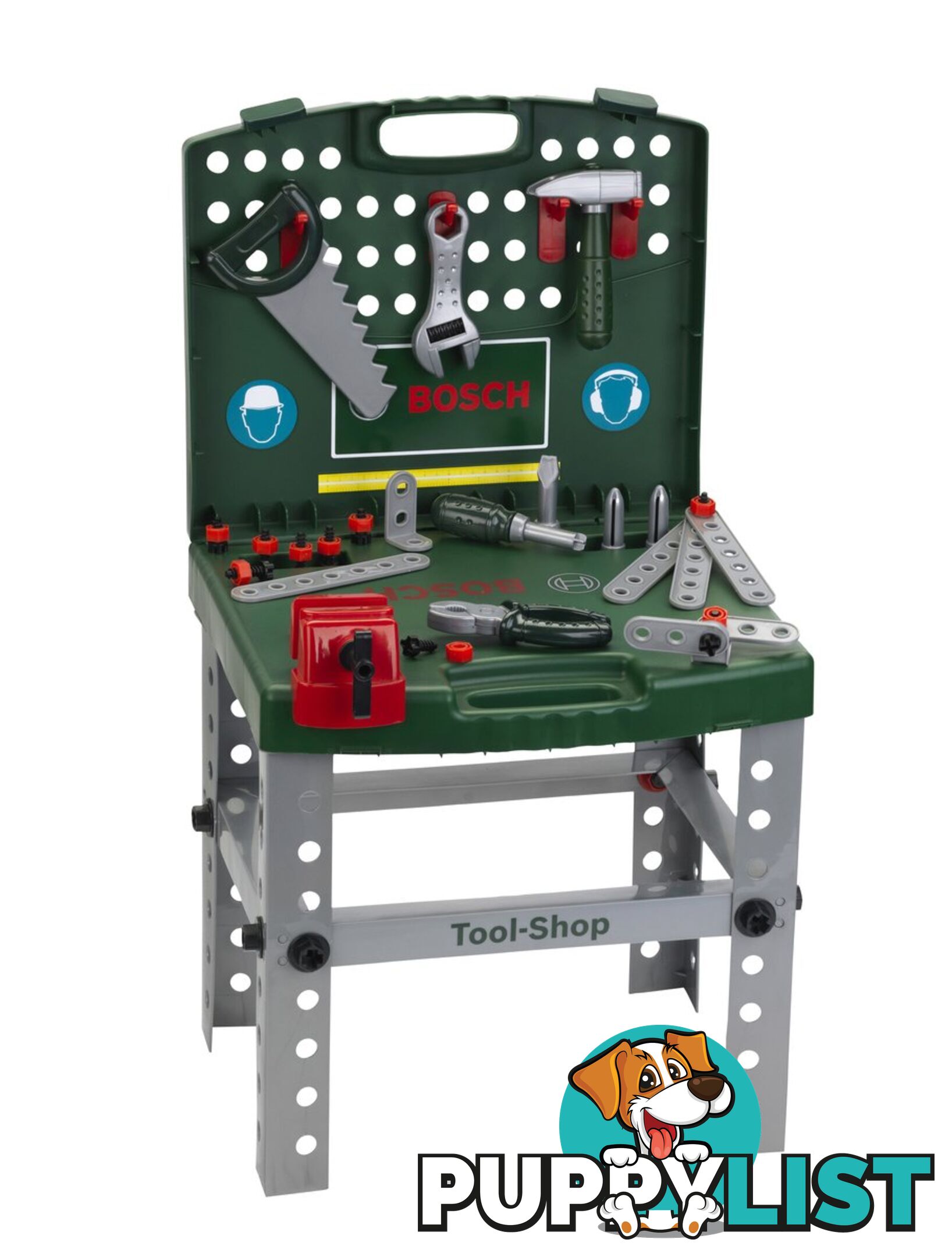 Bosch Foldable Toy Workbench And Tool Set In A Case Azatk8681 - 4009847086815